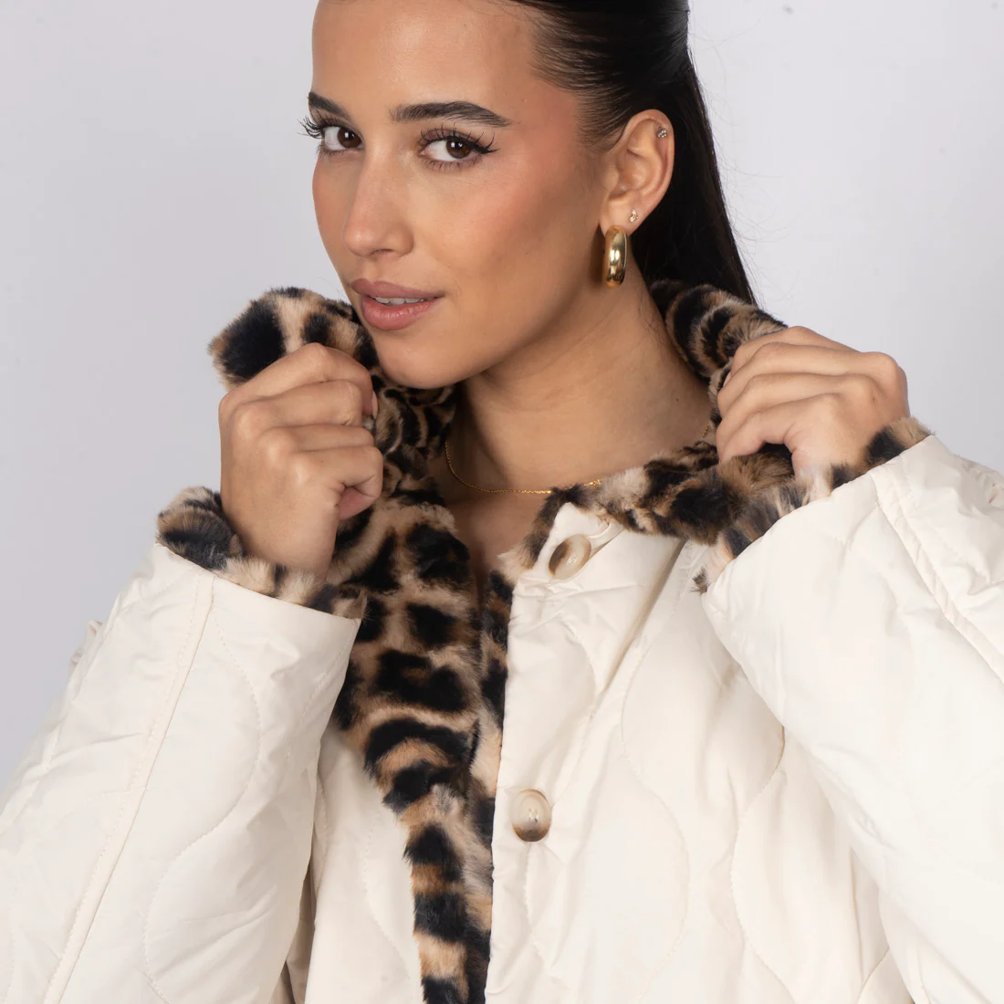 2-in-1 Leopard Wendejacke - Image 2