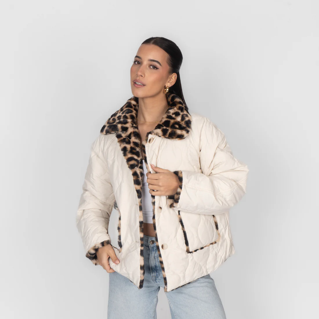 2-in-1 Leopard Wendejacke - Image 4