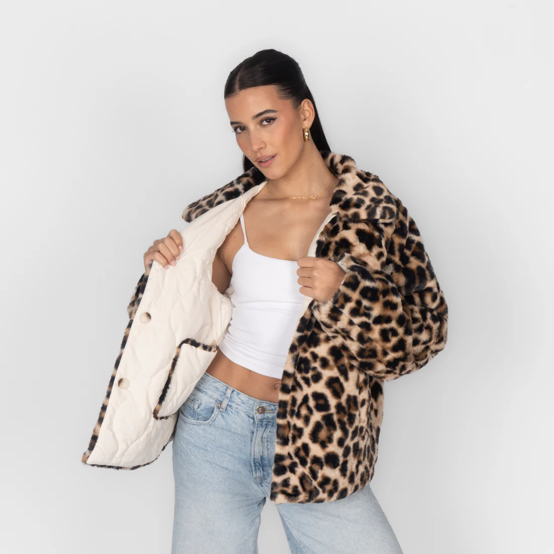 2-in-1 Leopard Wendejacke - Image 7
