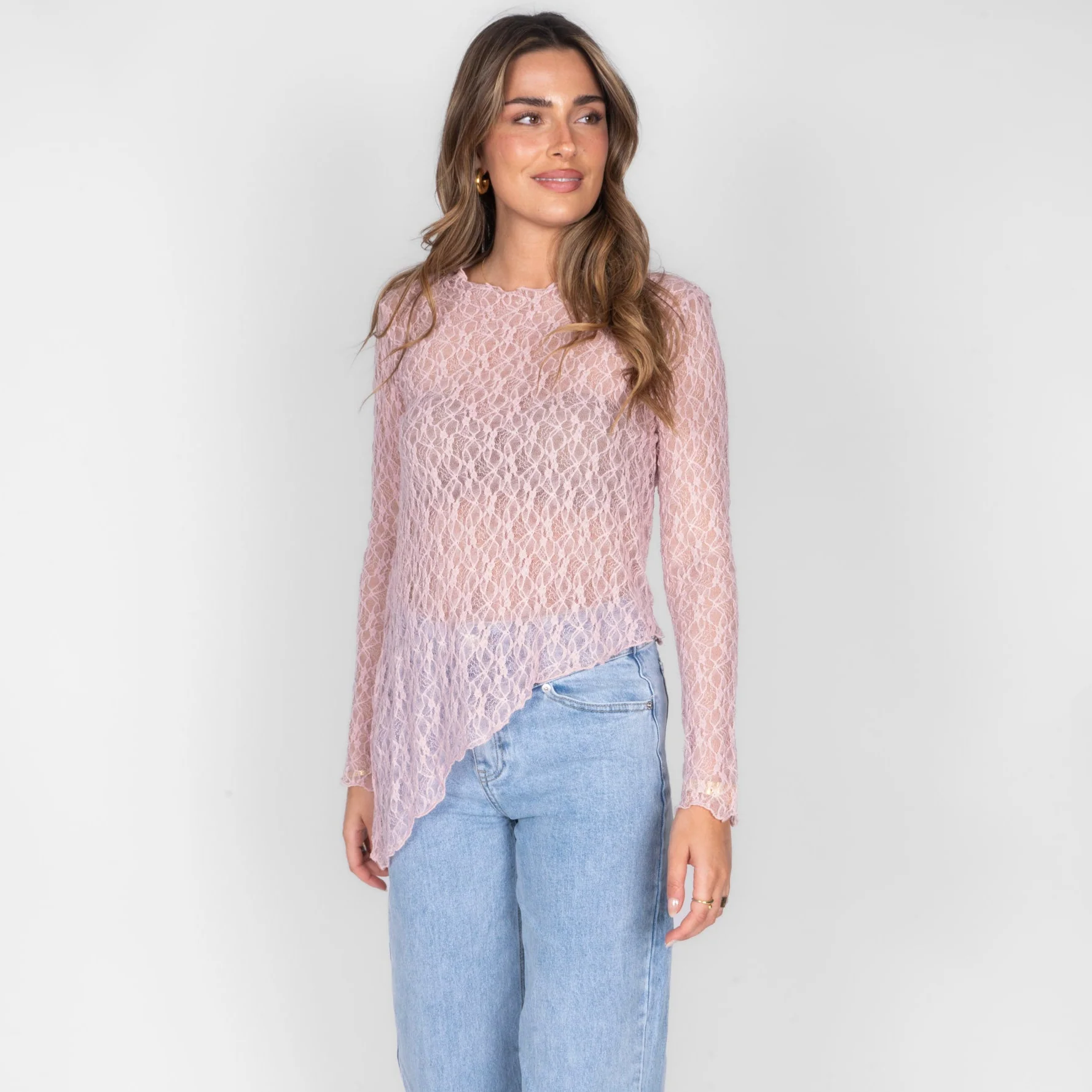 Asymmetric Lace Longsleeve - Image 2