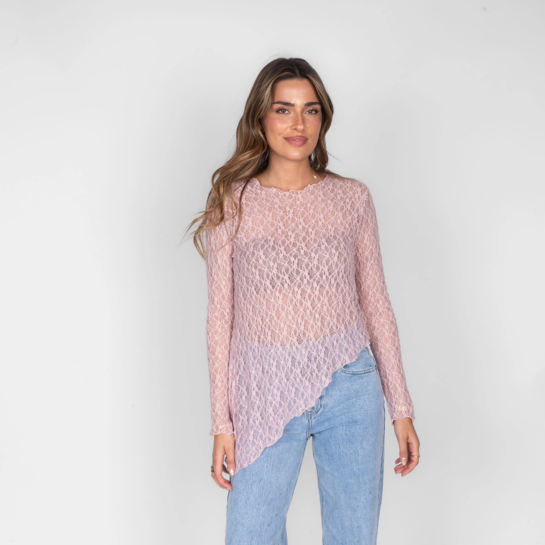 Asymmetric Lace Longsleeve - Image 4
