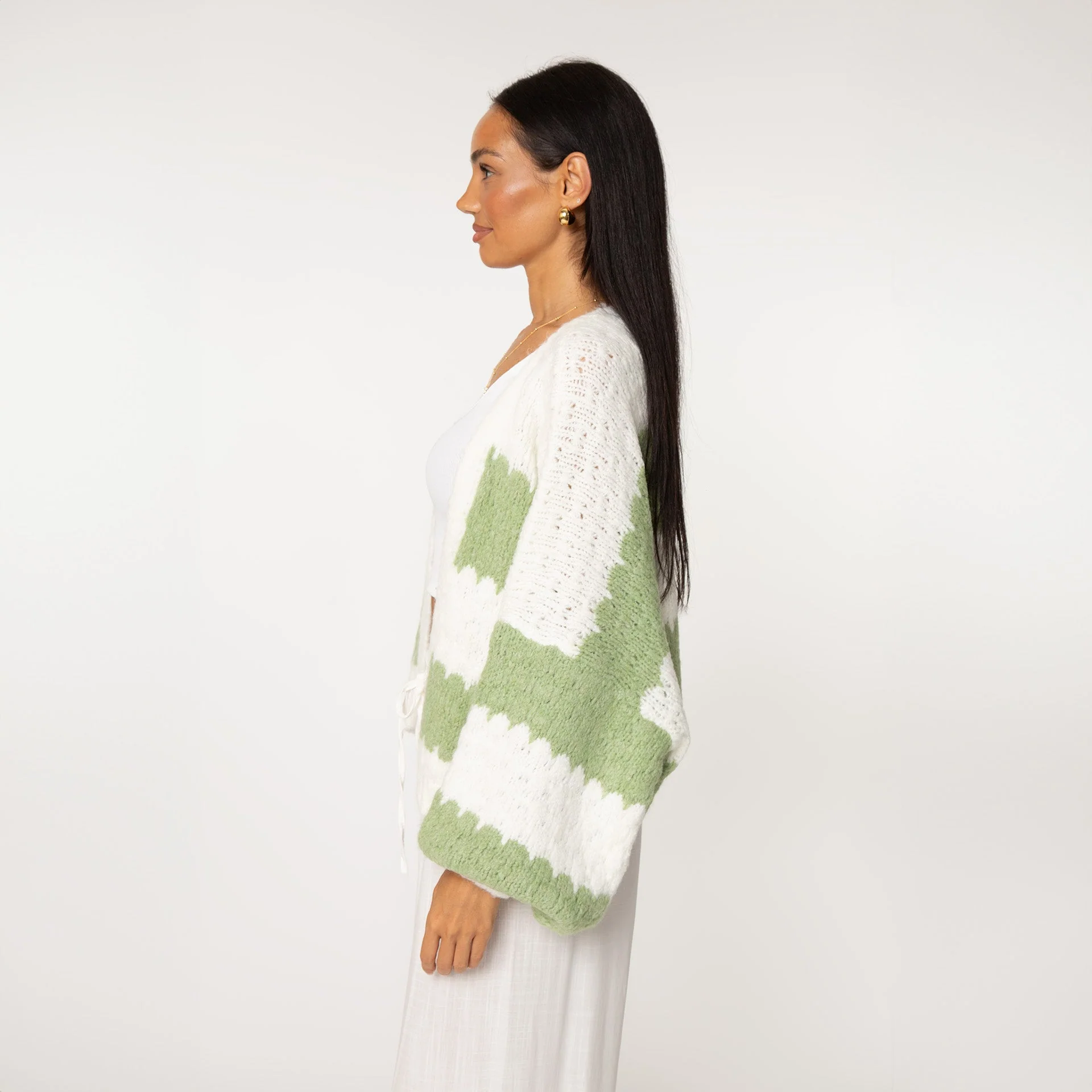 Bold Stripes Oversized Cardigan - Image 40