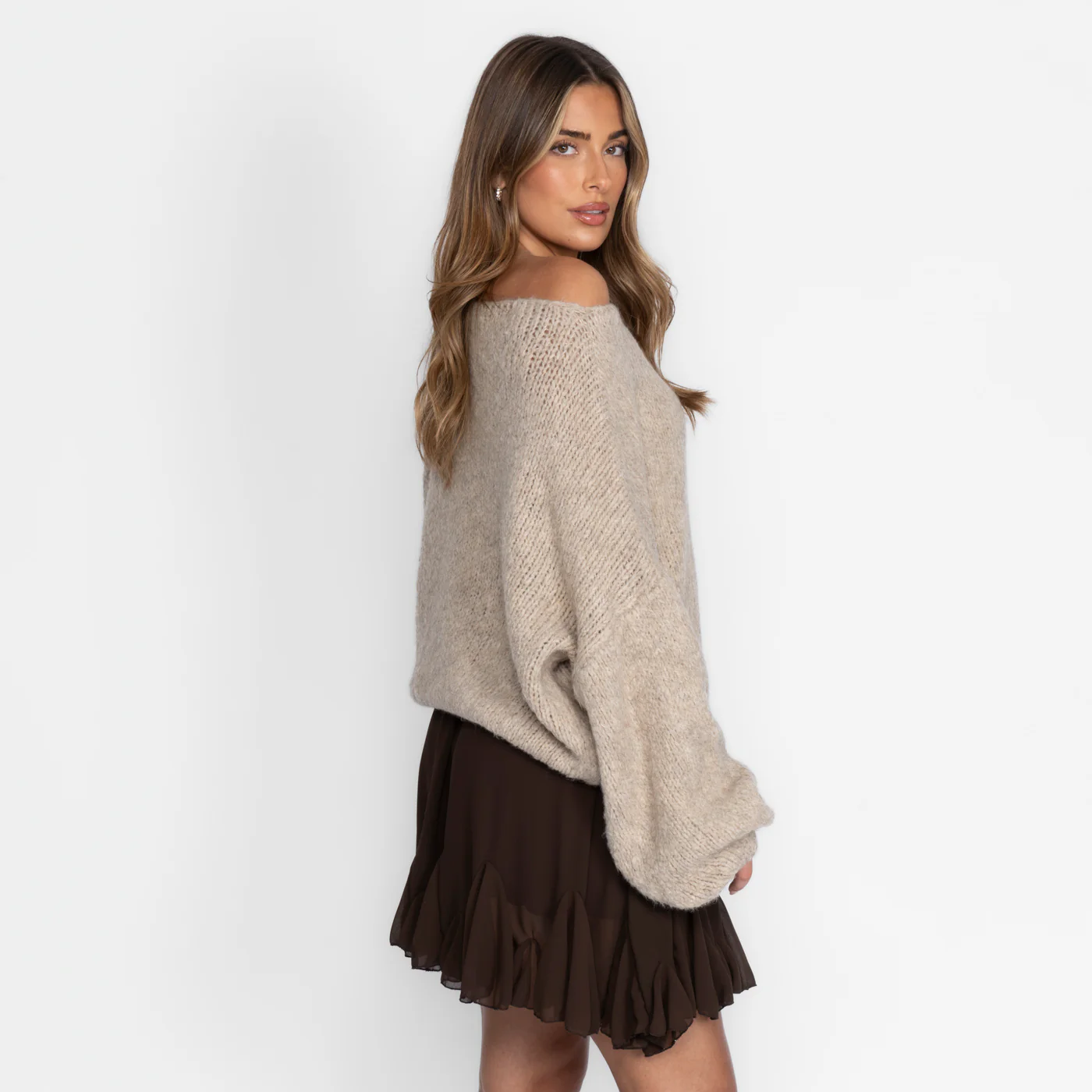 Casual Off-Shoulder Pullover - Image 11