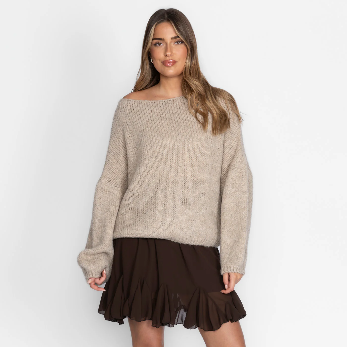 Casual Off-Shoulder Pullover - Image 13