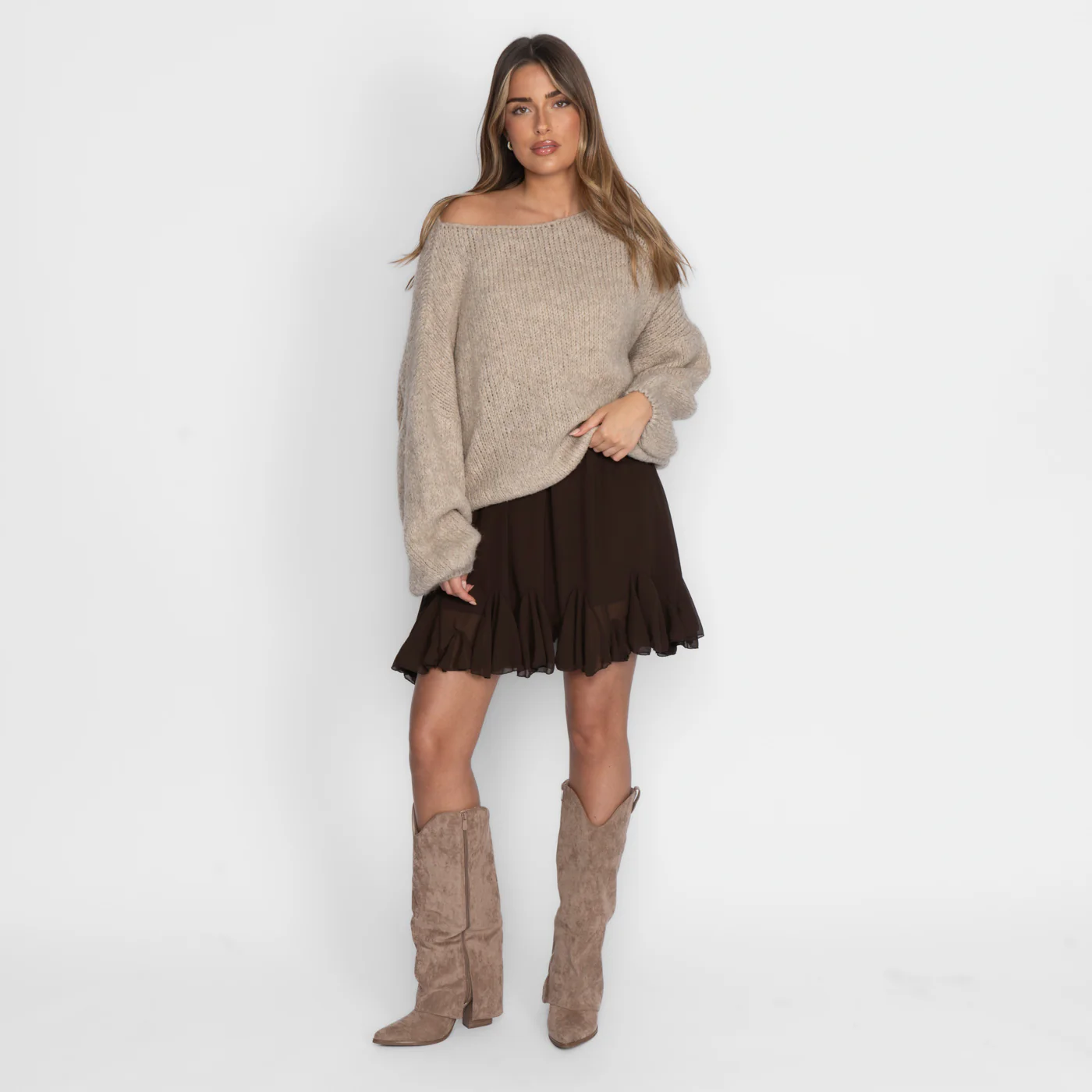 Casual Off-Shoulder Pullover - Image 16