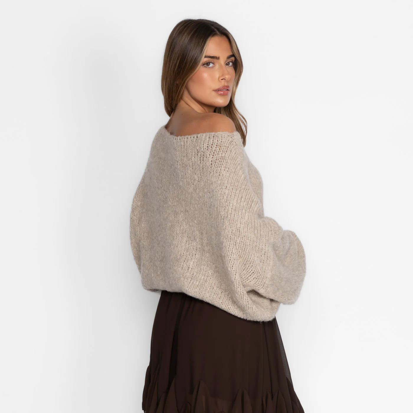 Casual Off-Shoulder Pullover - Image 17