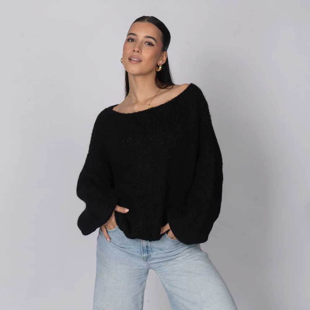Casual Off-Shoulder Pullover - Image 26