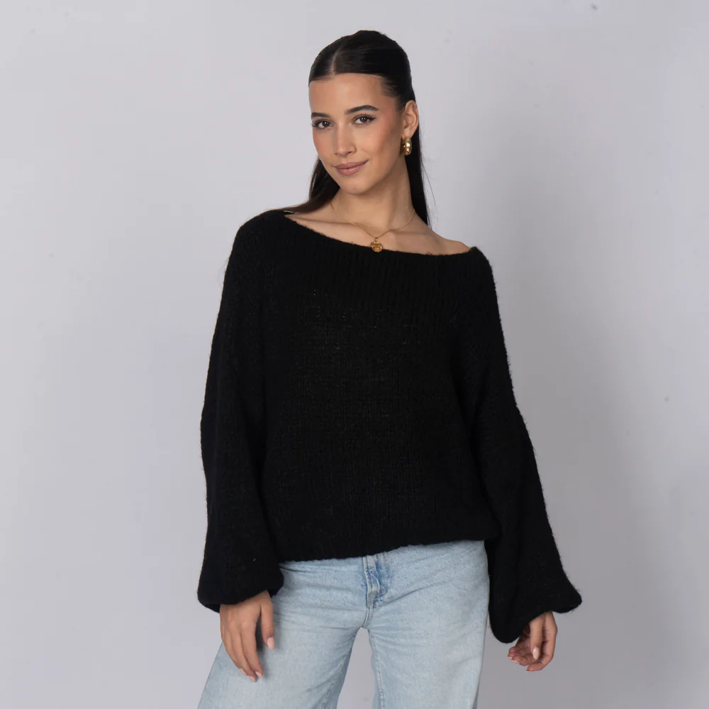 Casual Off-Shoulder Pullover - Image 29