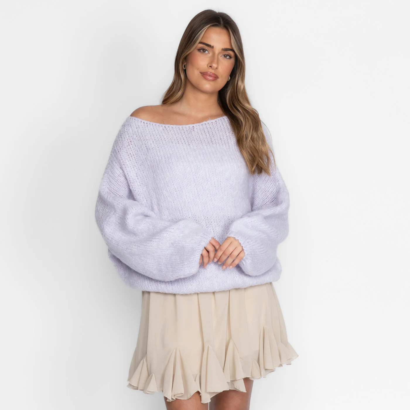 Casual Off-Shoulder Pullover - Image 35