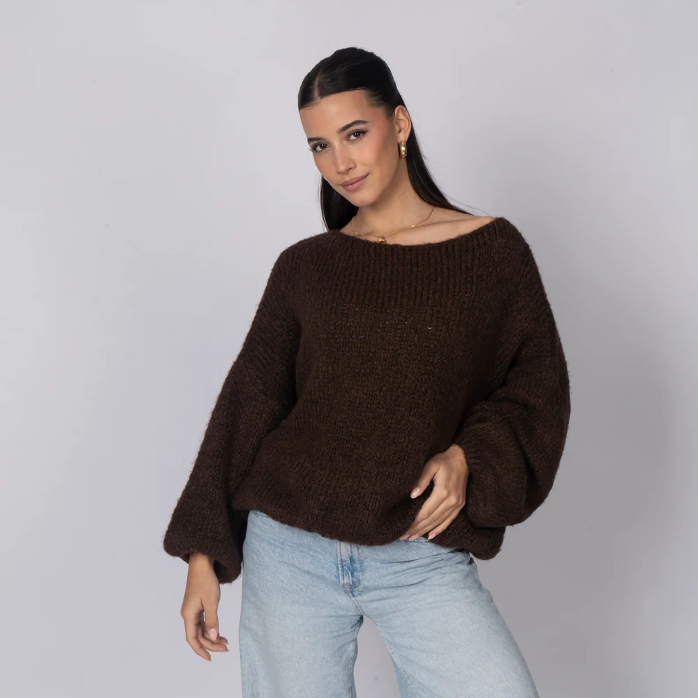 Casual Off-Shoulder Pullover - Image 40
