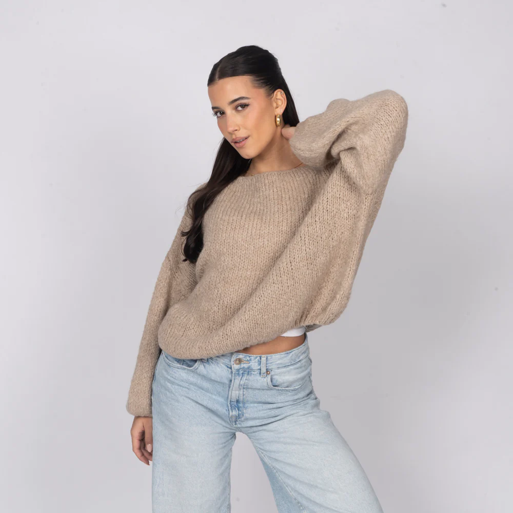 Casual Off-Shoulder Pullover - Image 49