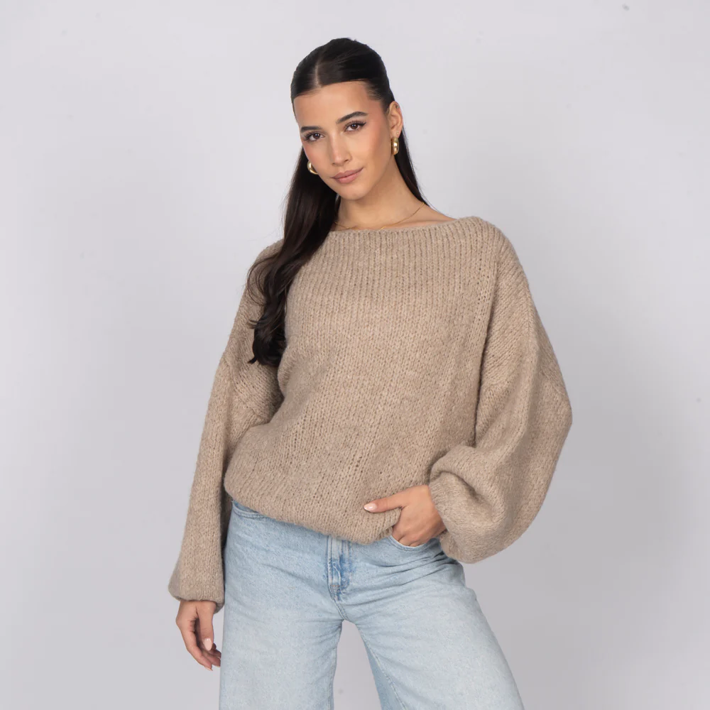 Casual Off-Shoulder Pullover - Image 50