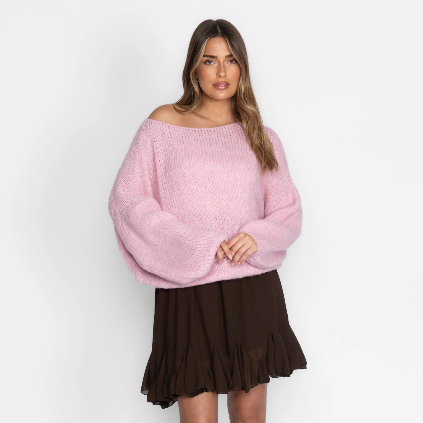 Casual Off-Shoulder Pullover - Image 9