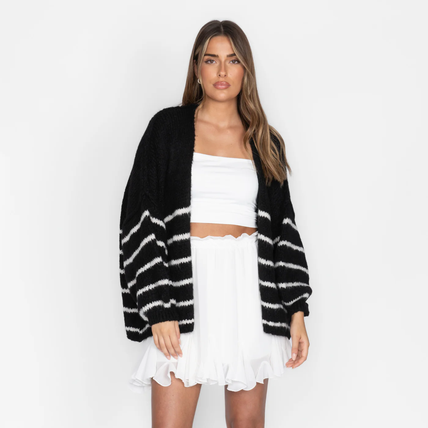 CasualCozy Cardigan Gestreift - Image 14