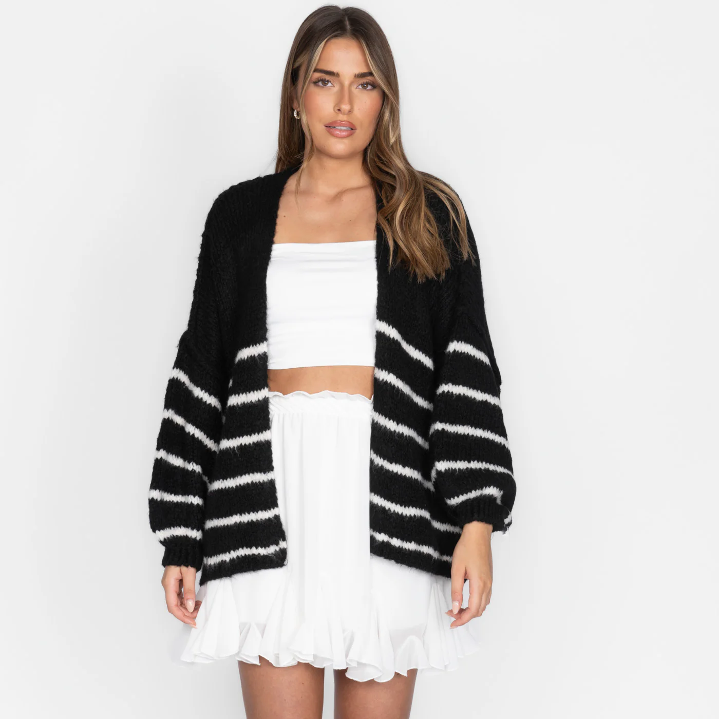 CasualCozy Cardigan Gestreift - Image 16