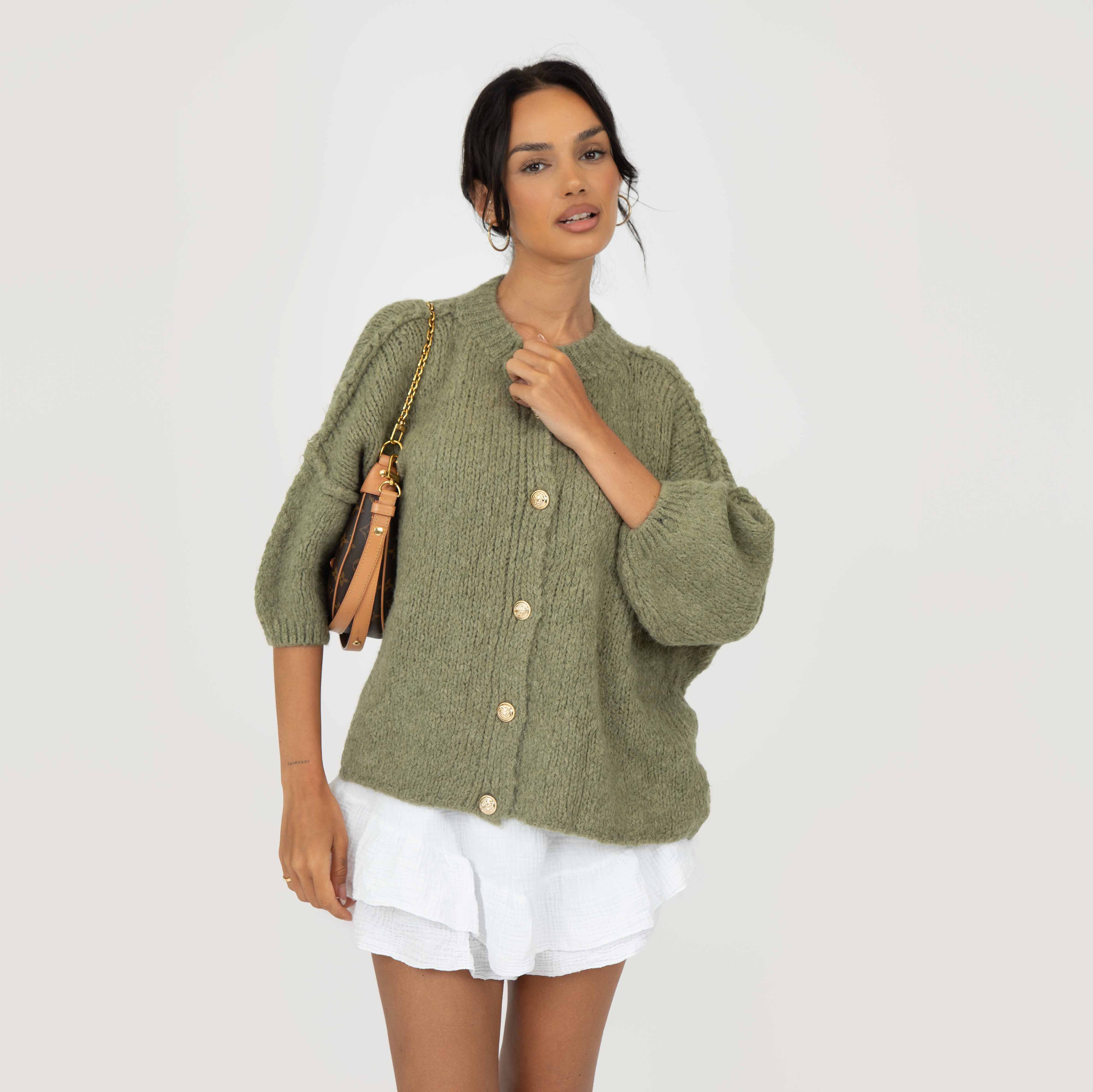 CozyGlam Kurzarm Cardigan - Image 21
