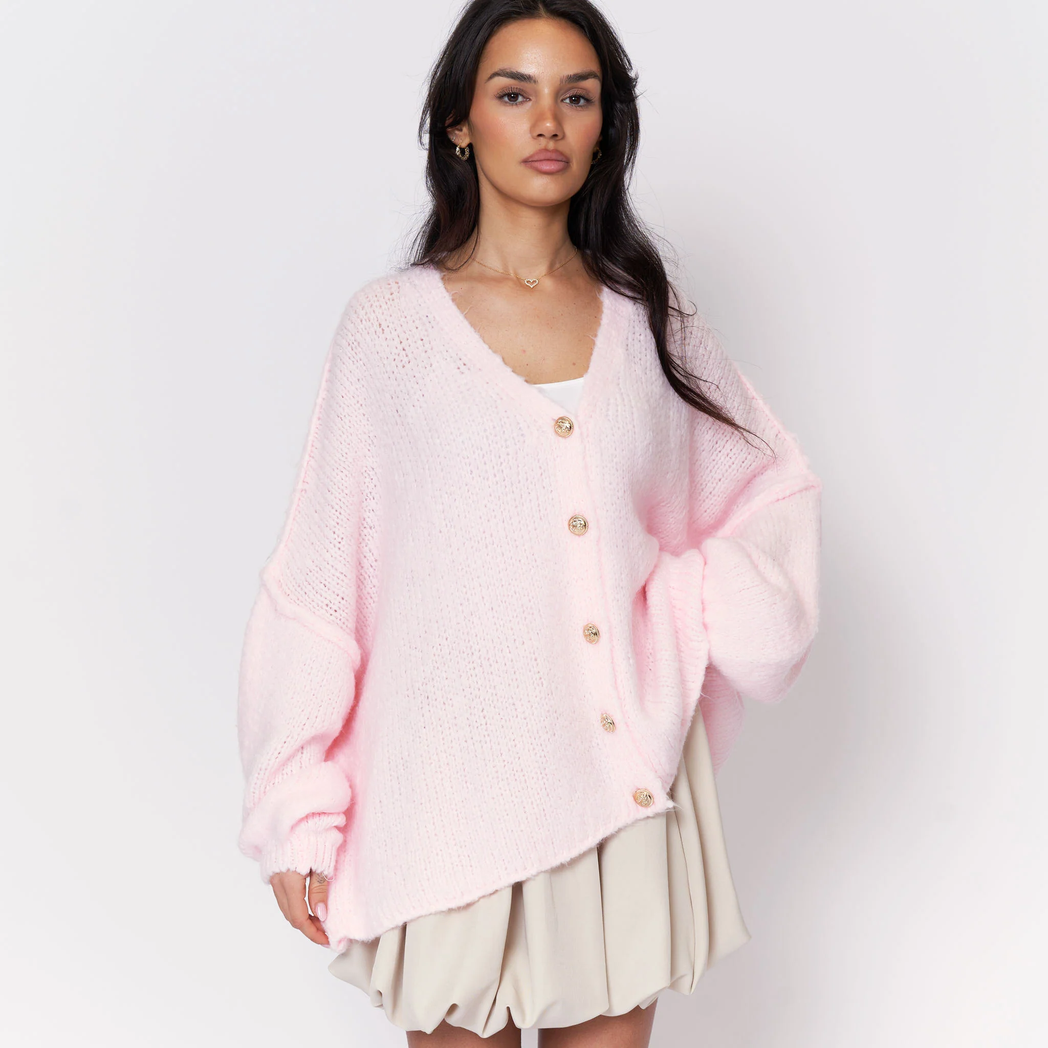 CozyGlam Oversize V-Cardigan - Image 10
