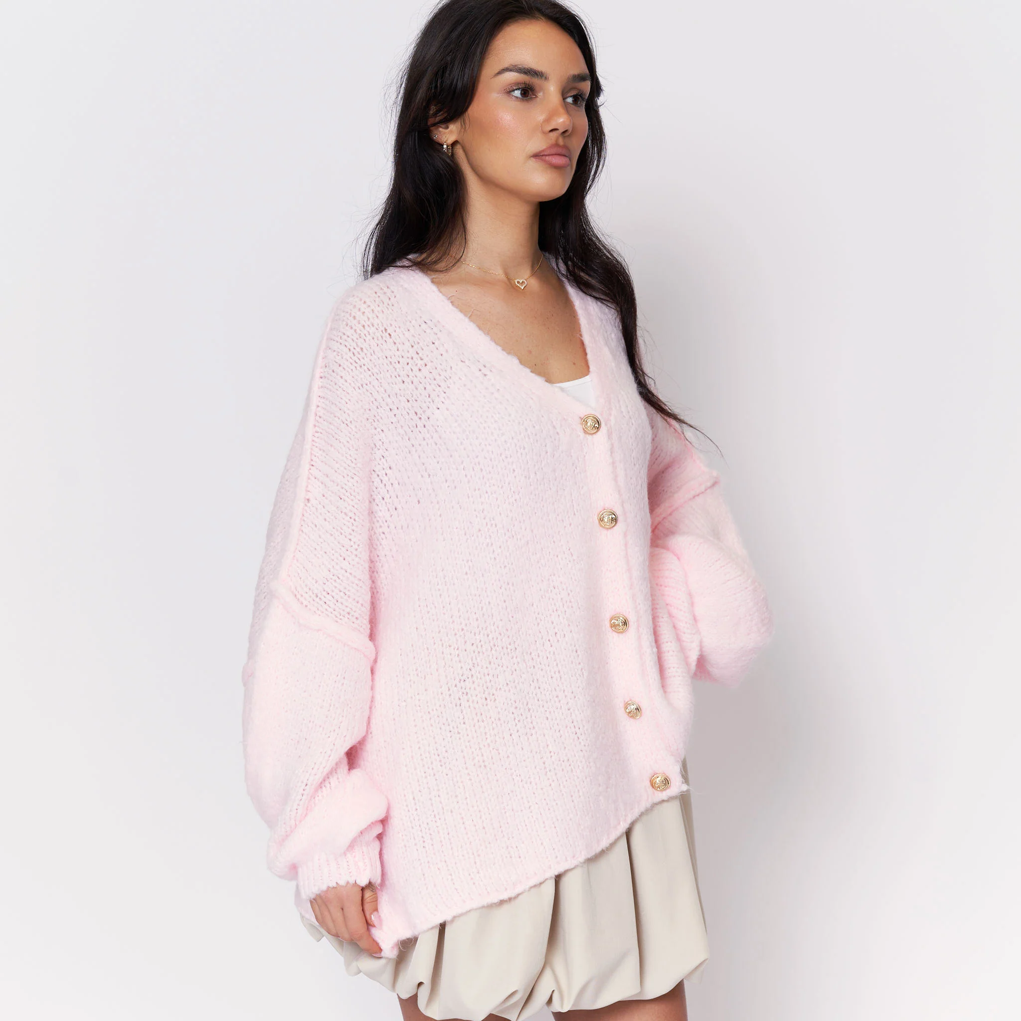 CozyGlam Oversize V-Cardigan - Image 11