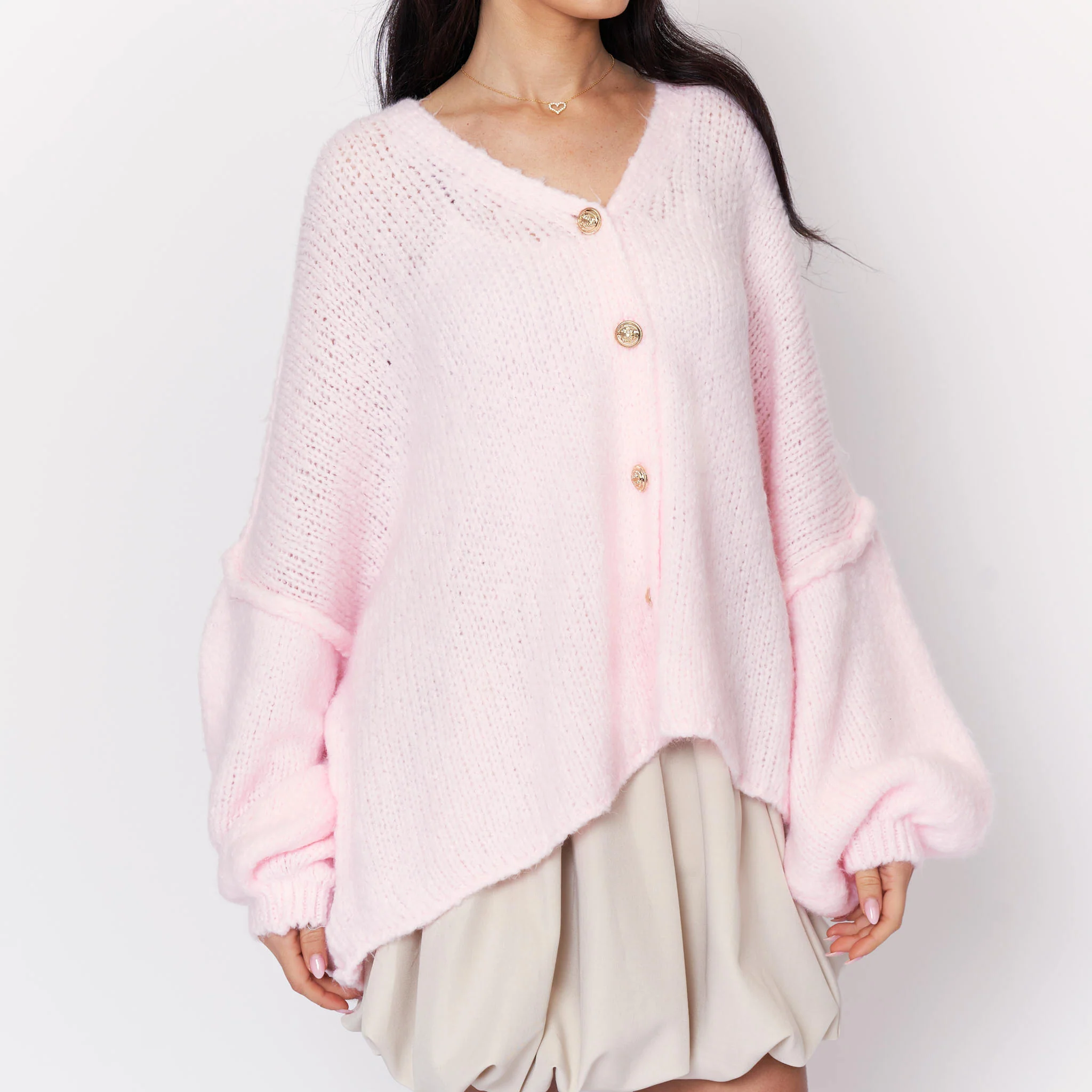 CozyGlam Oversize V-Cardigan - Image 13