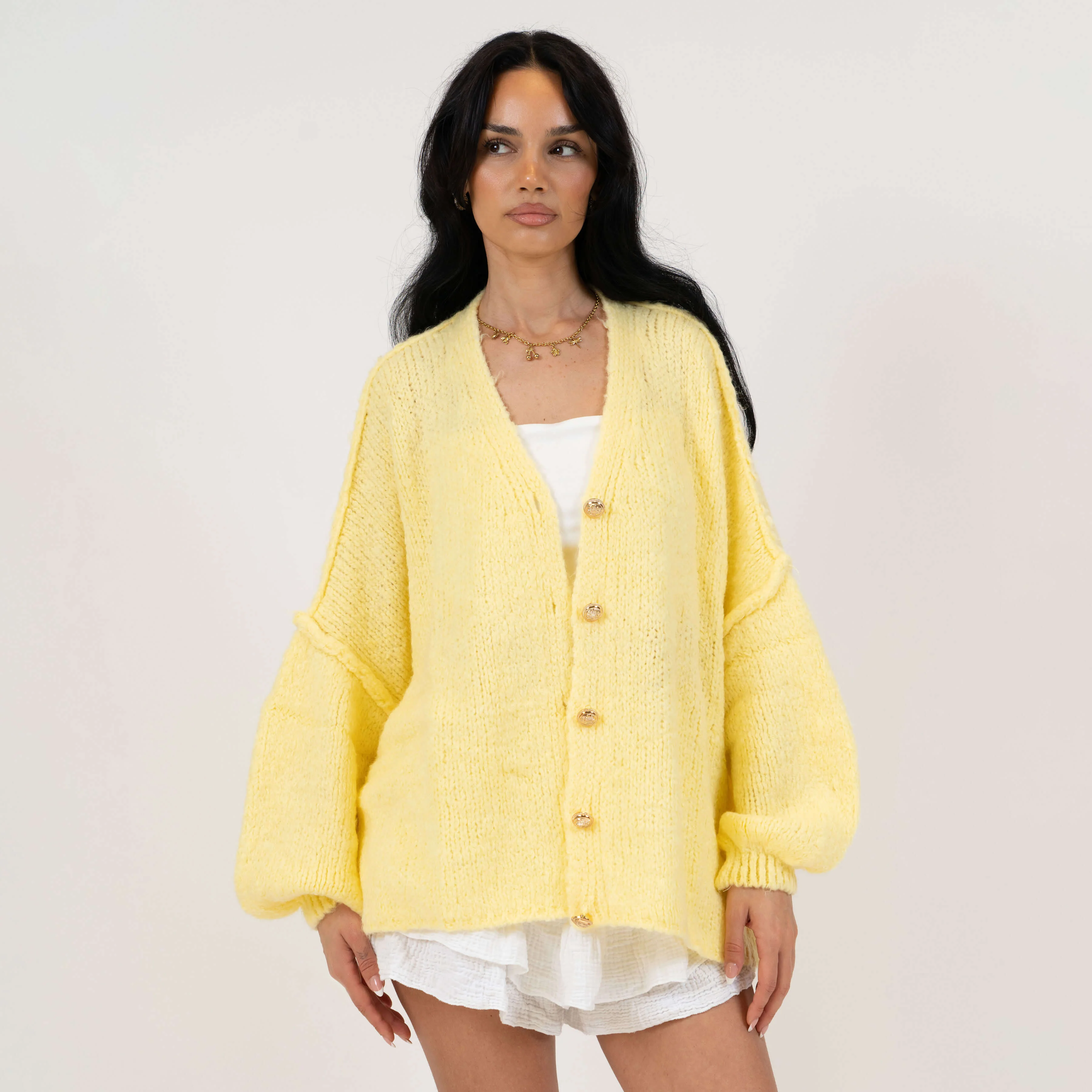 CozyGlam Oversize V-Cardigan - Image 15