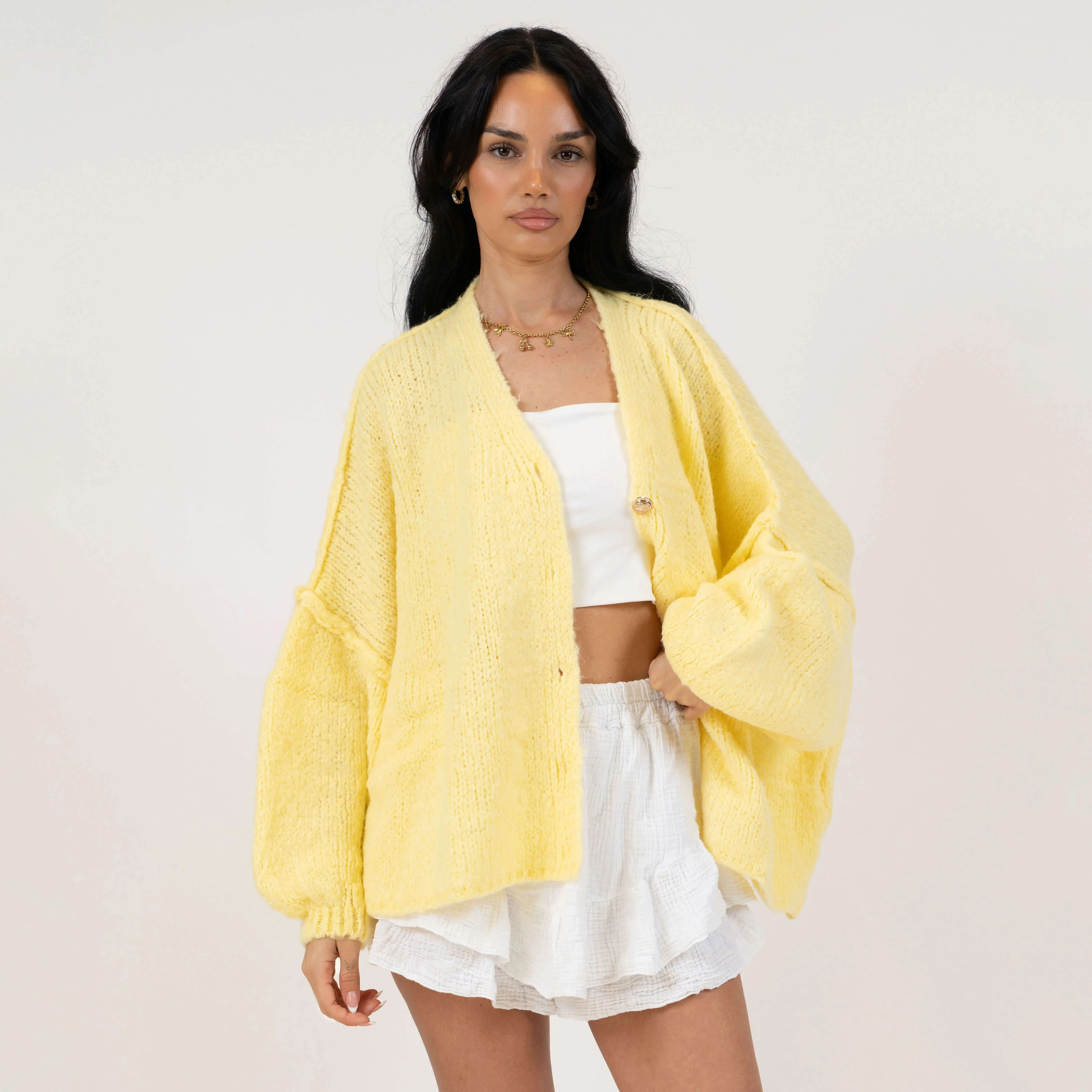 CozyGlam Oversize V-Cardigan - Image 17