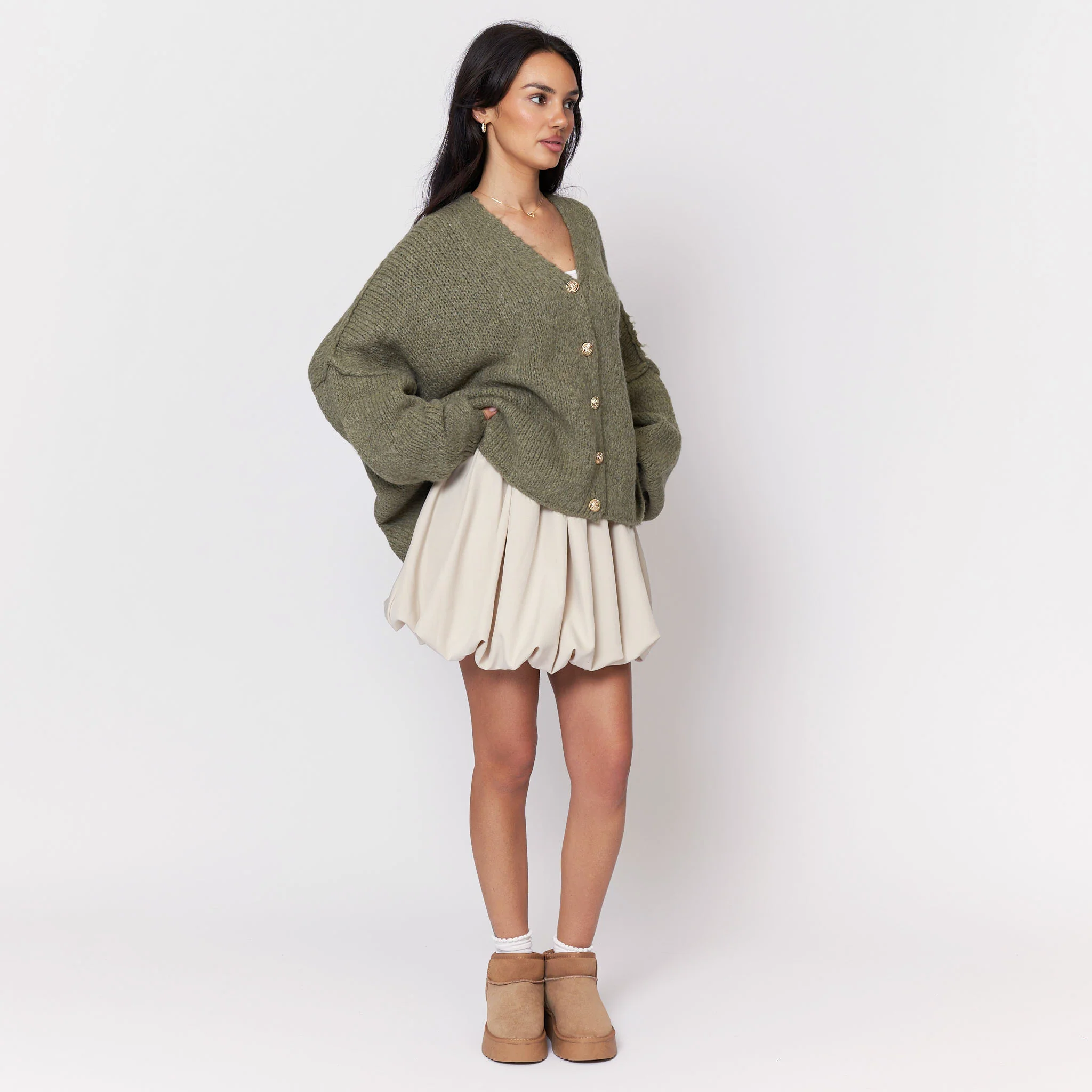 CozyGlam Oversize V-Cardigan - Image 21