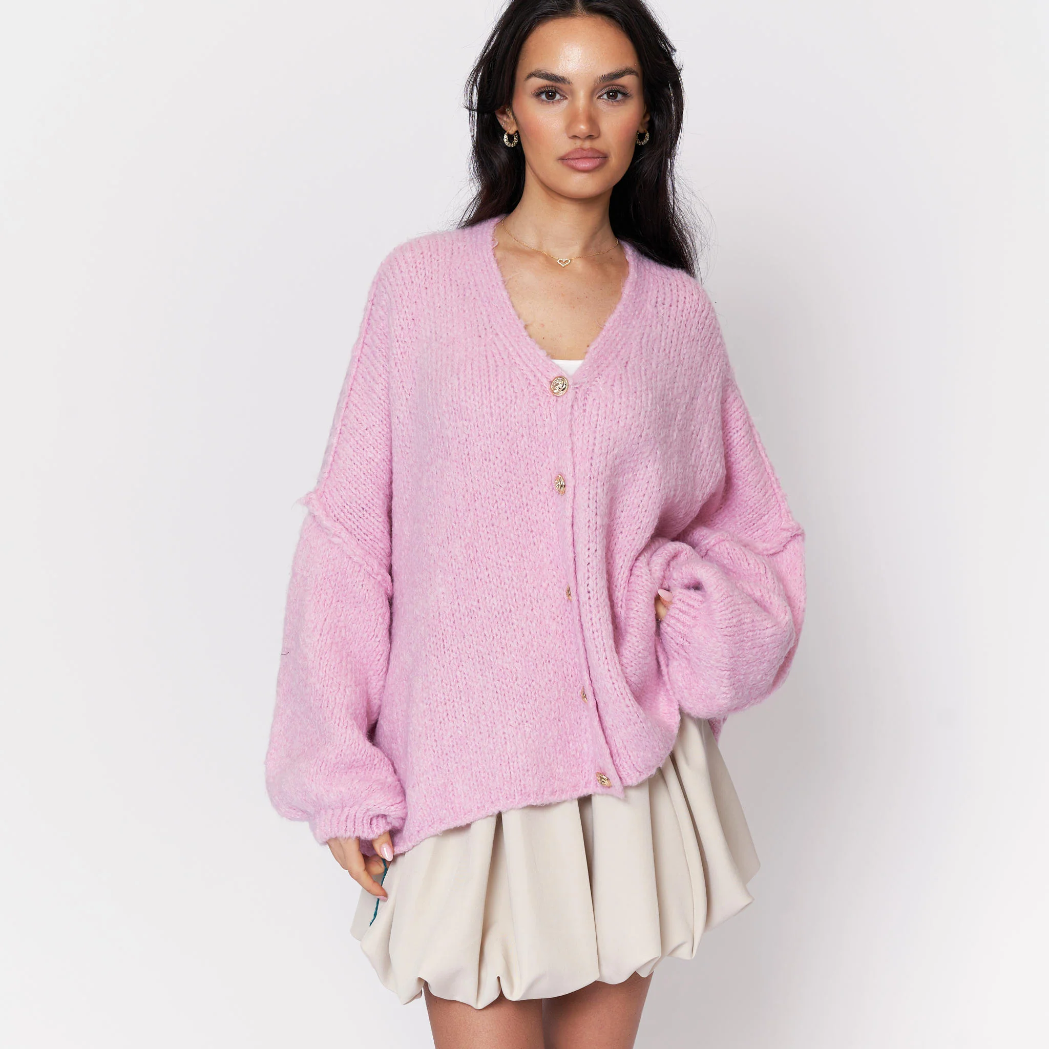 CozyGlam Oversize V-Cardigan - Image 26
