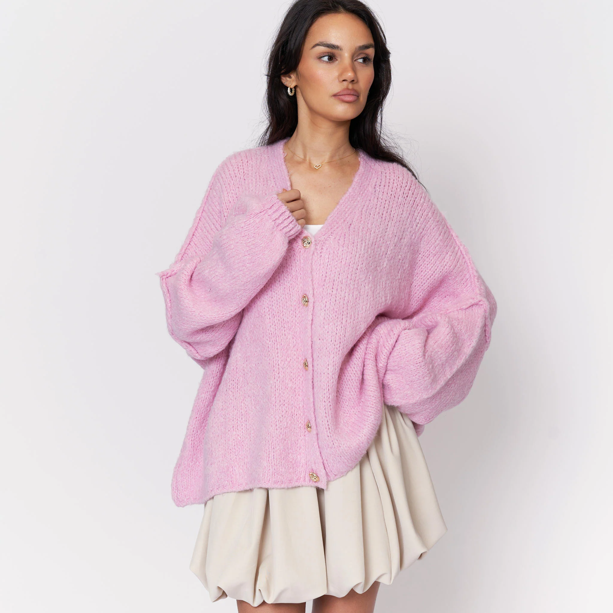 CozyGlam Oversize V-Cardigan - Image 27
