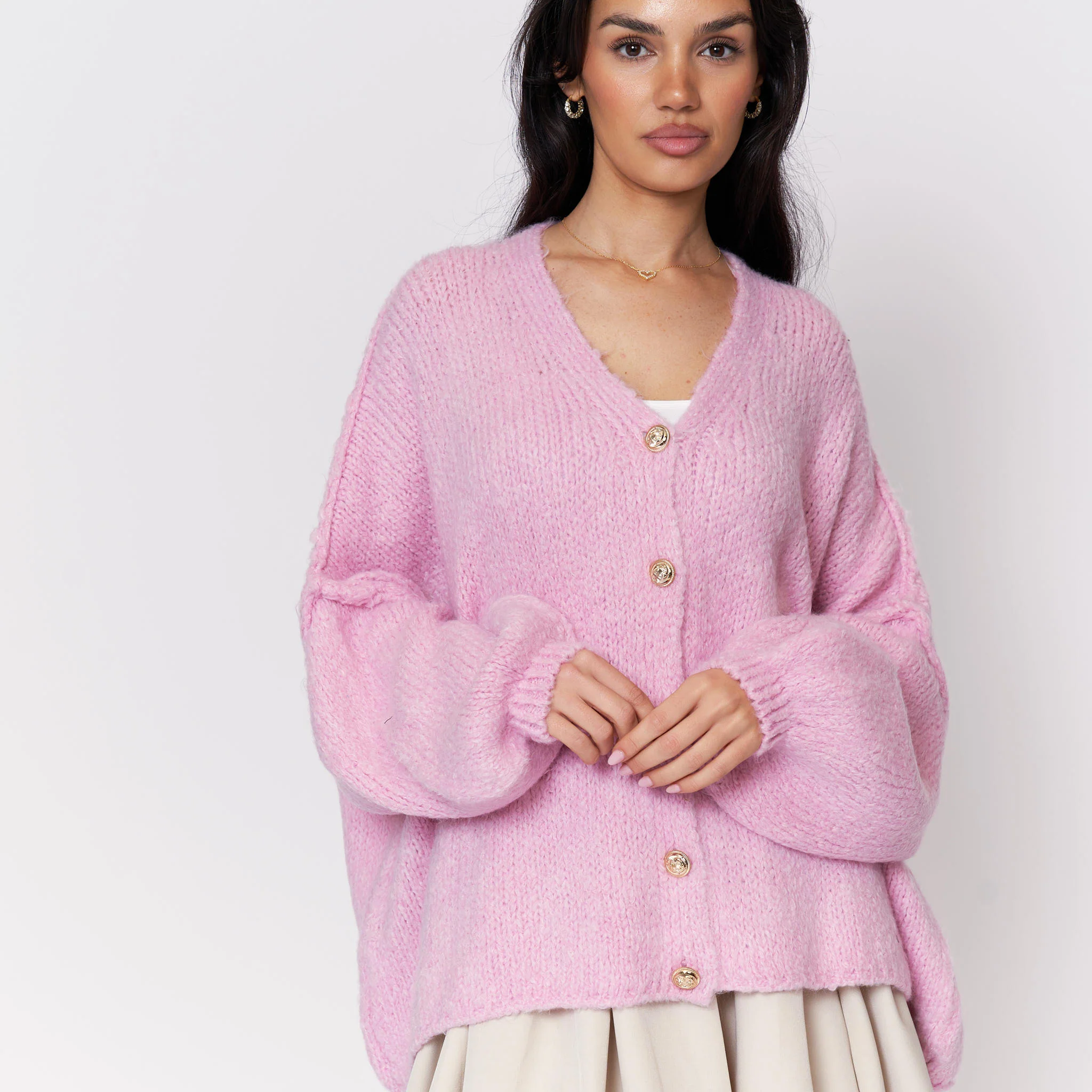 CozyGlam Oversize V-Cardigan - Image 28