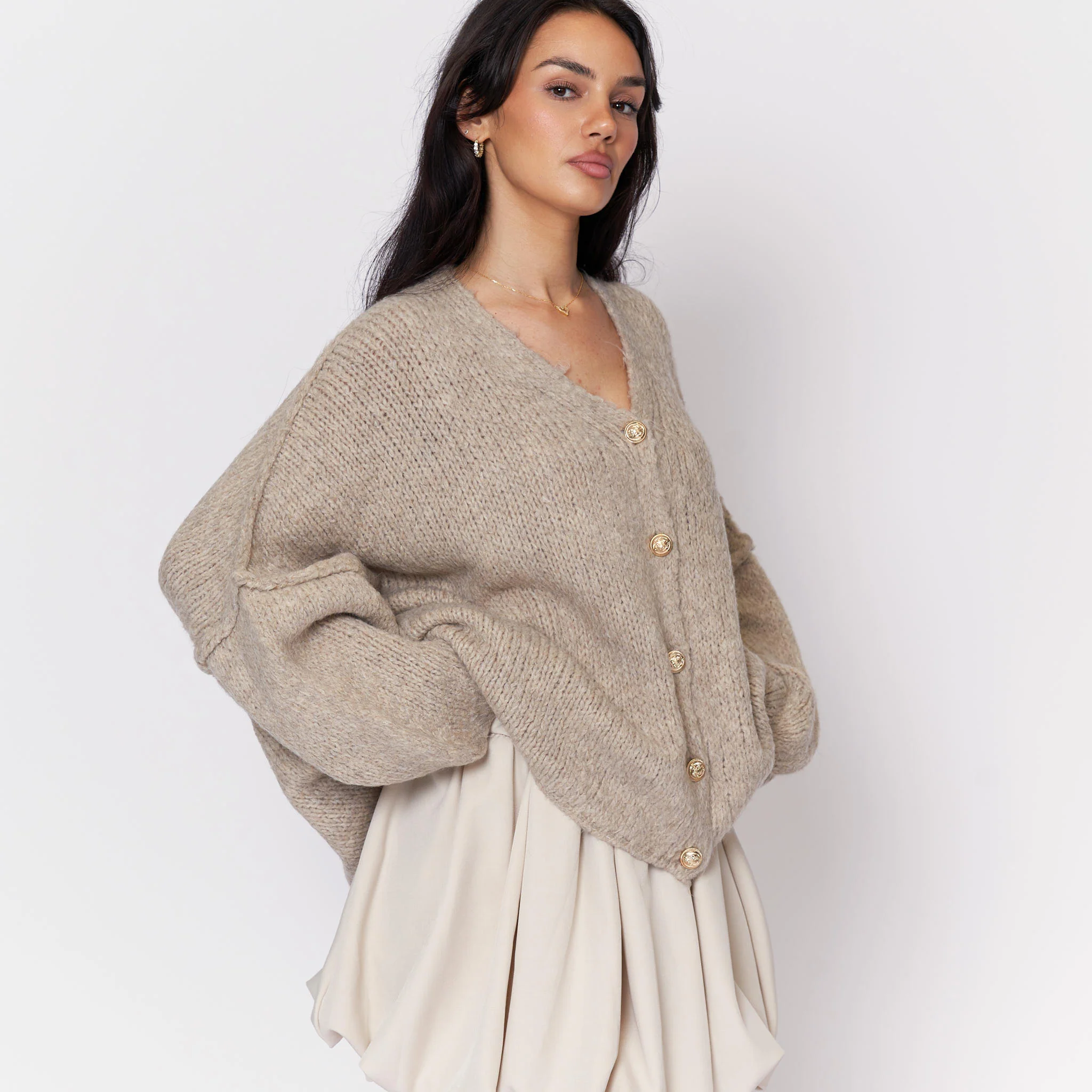 CozyGlam Oversize V-Cardigan - Image 32