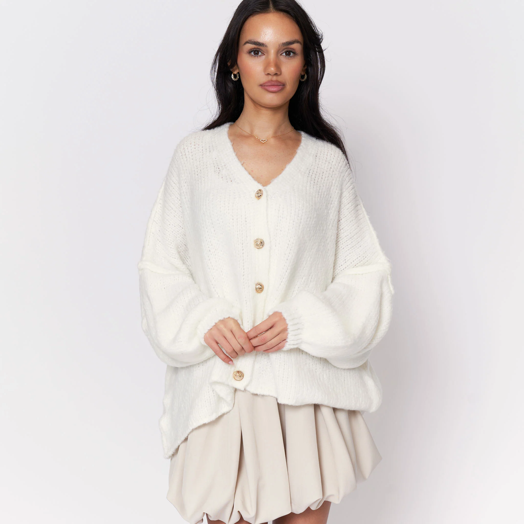 CozyGlam Oversize V-Cardigan - Image 41