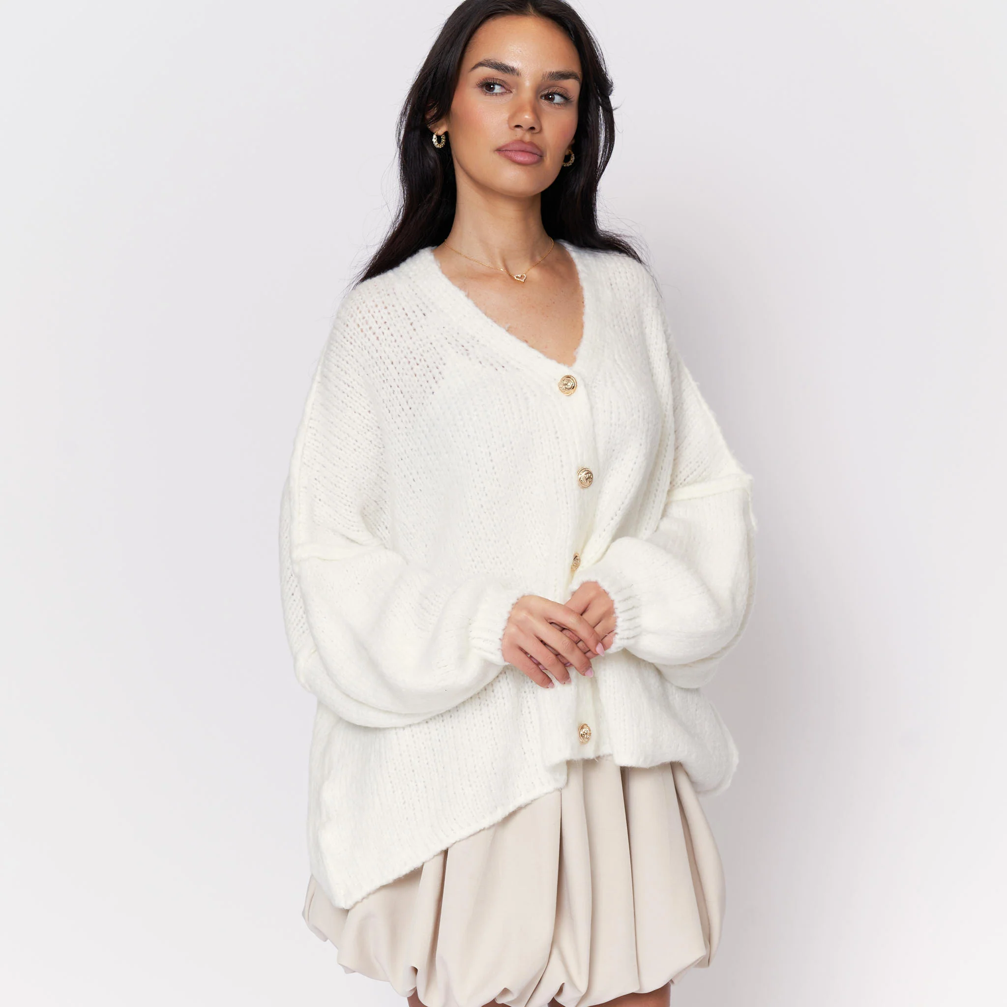 CozyGlam Oversize V-Cardigan - Image 42