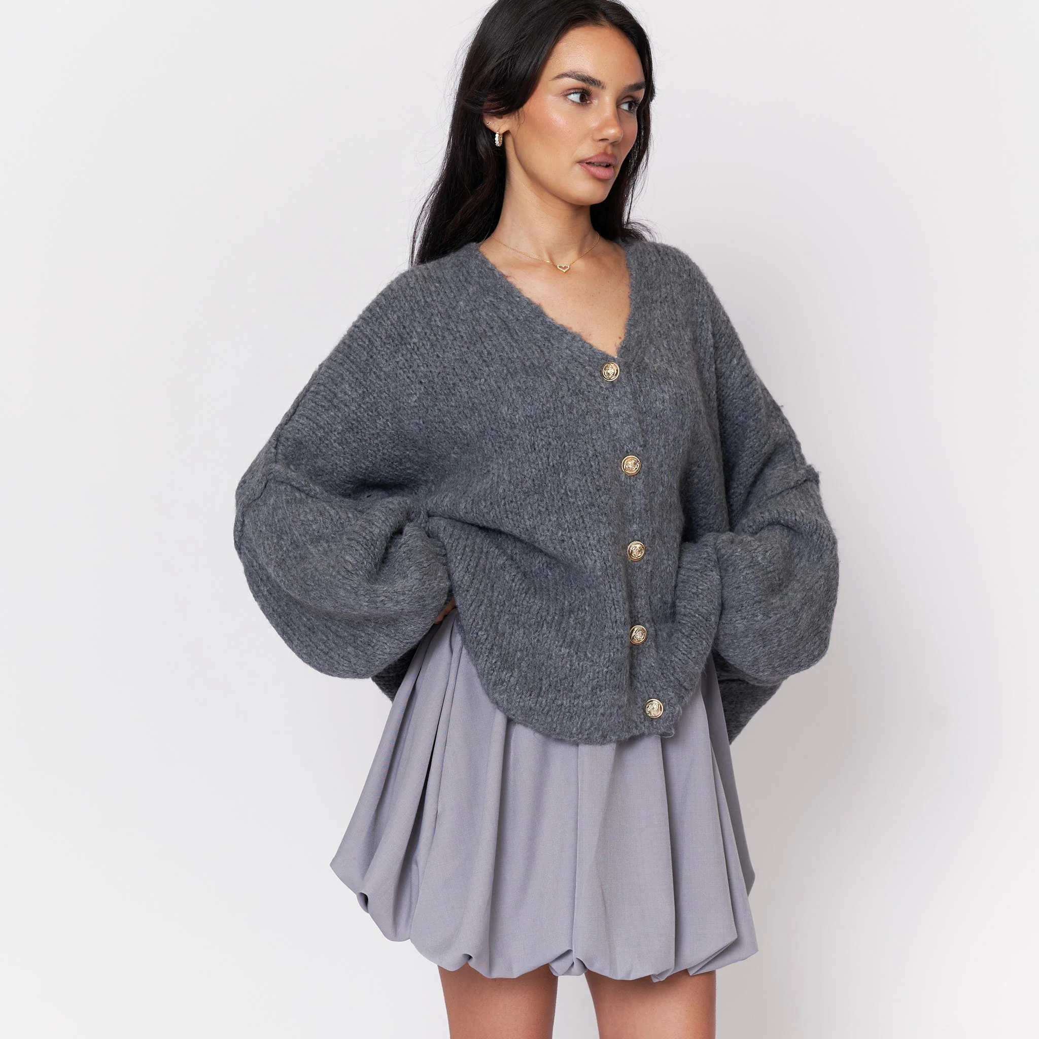 CozyGlam Oversize V-Cardigan - Image 48