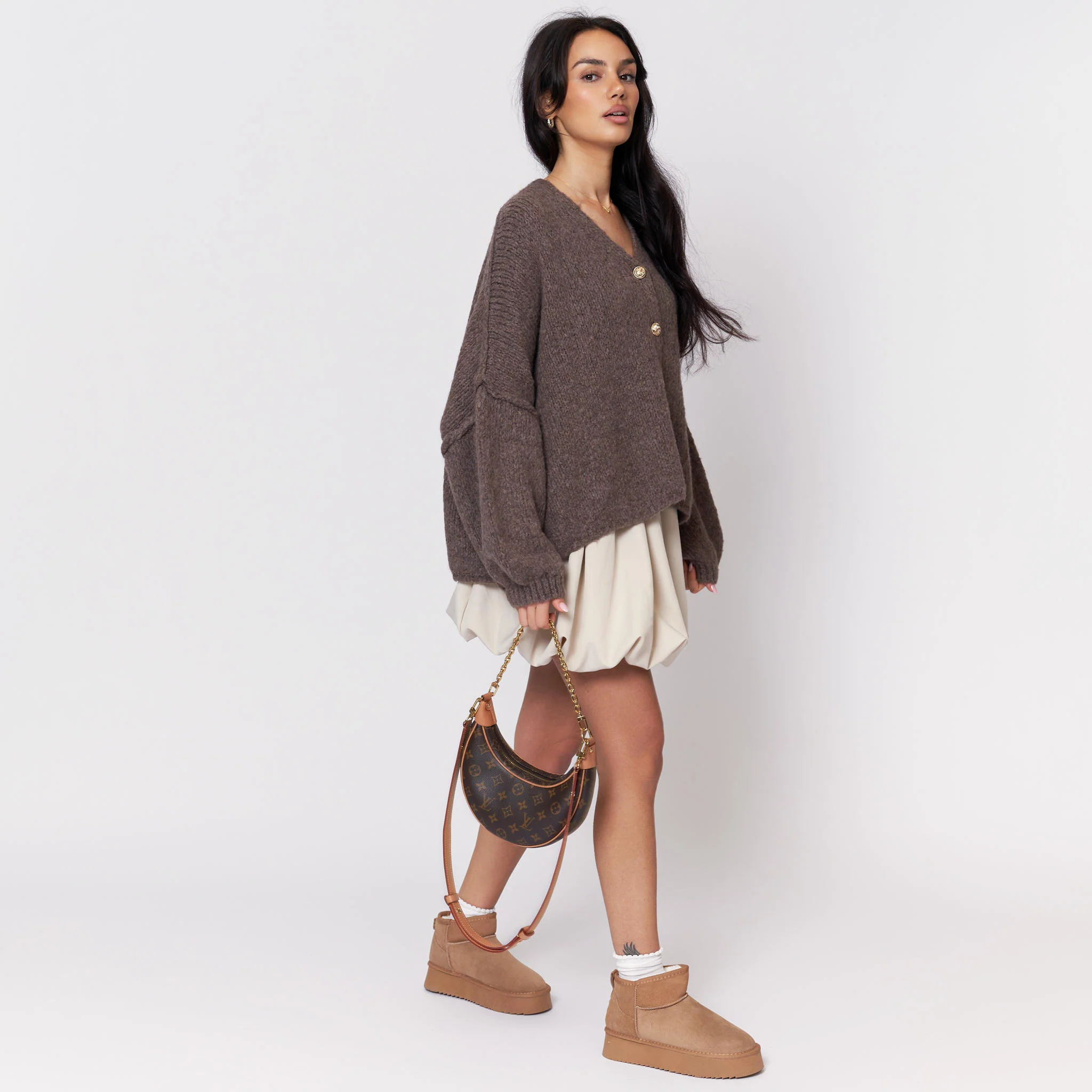 CozyGlam Oversize V-Cardigan - Image 5