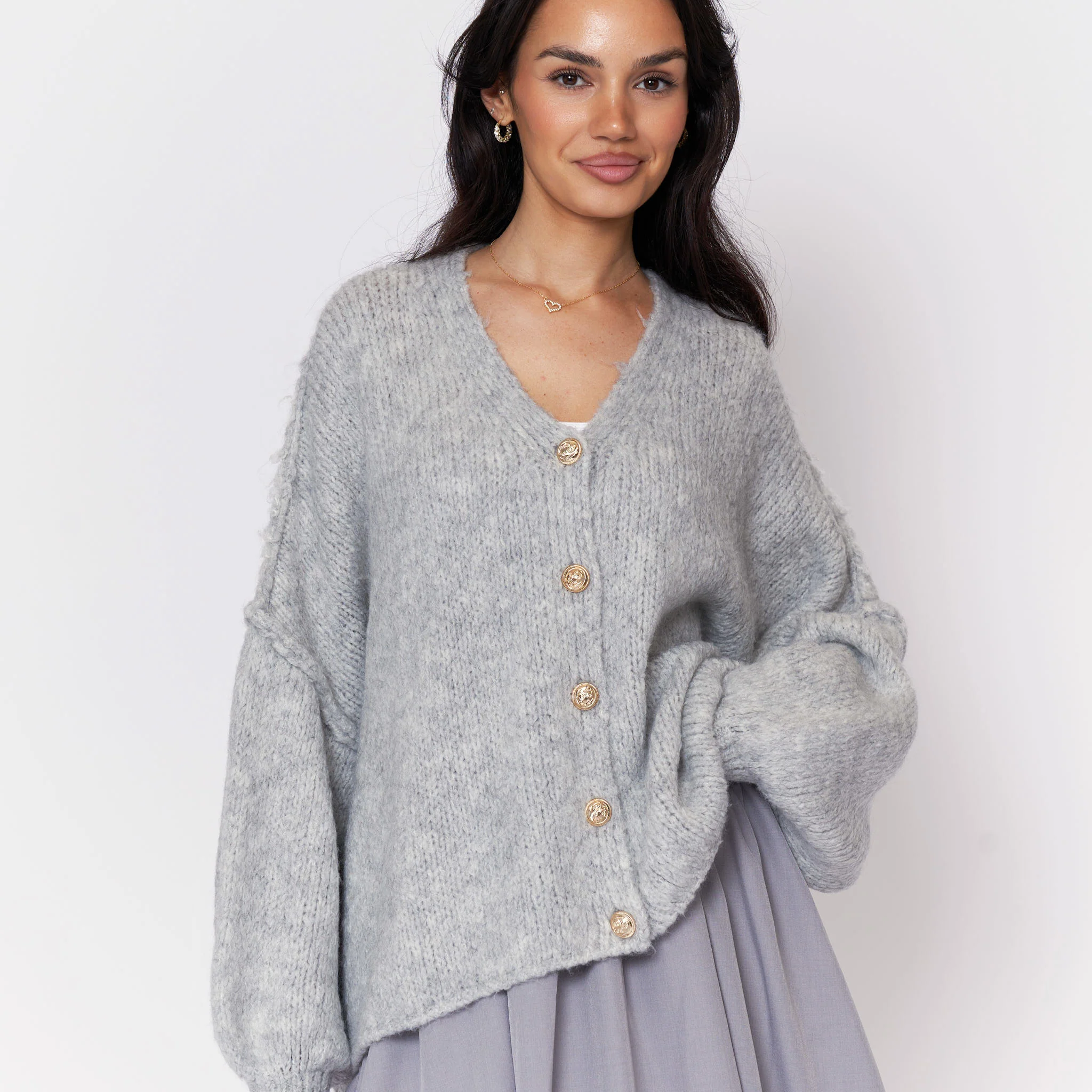 CozyGlam Oversize V-Cardigan - Image 52