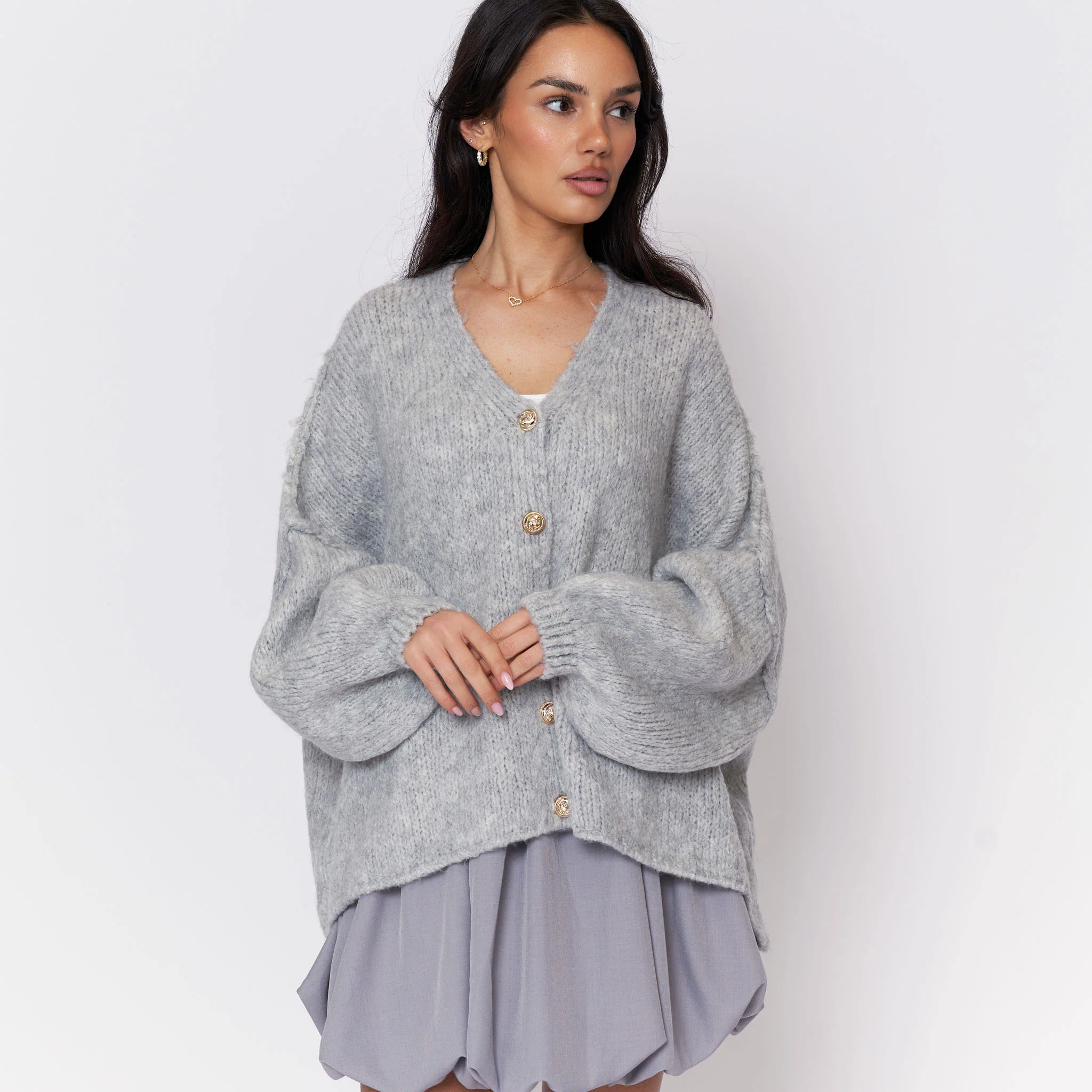 CozyGlam Oversize V-Cardigan - Image 53