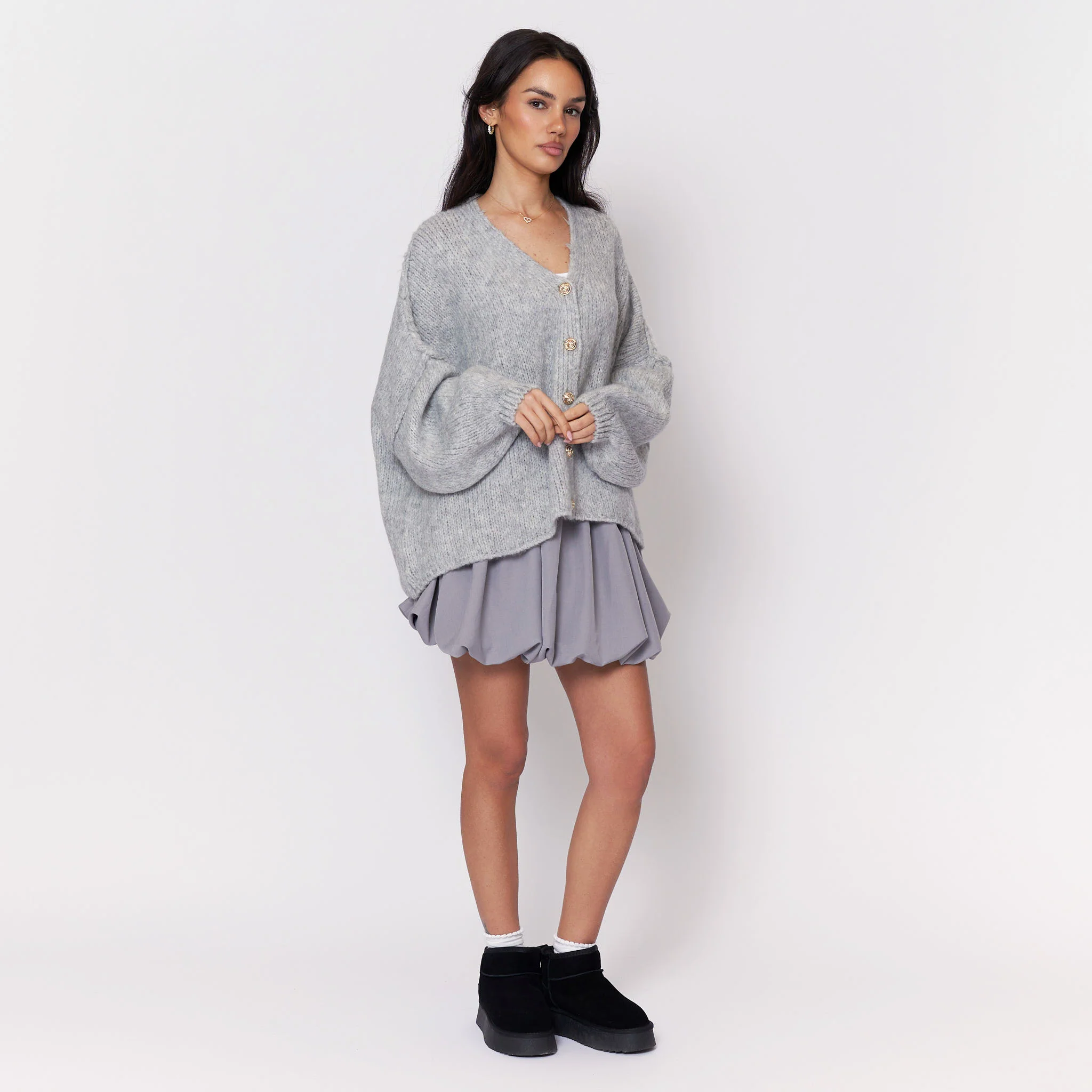 CozyGlam Oversize V-Cardigan - Image 55