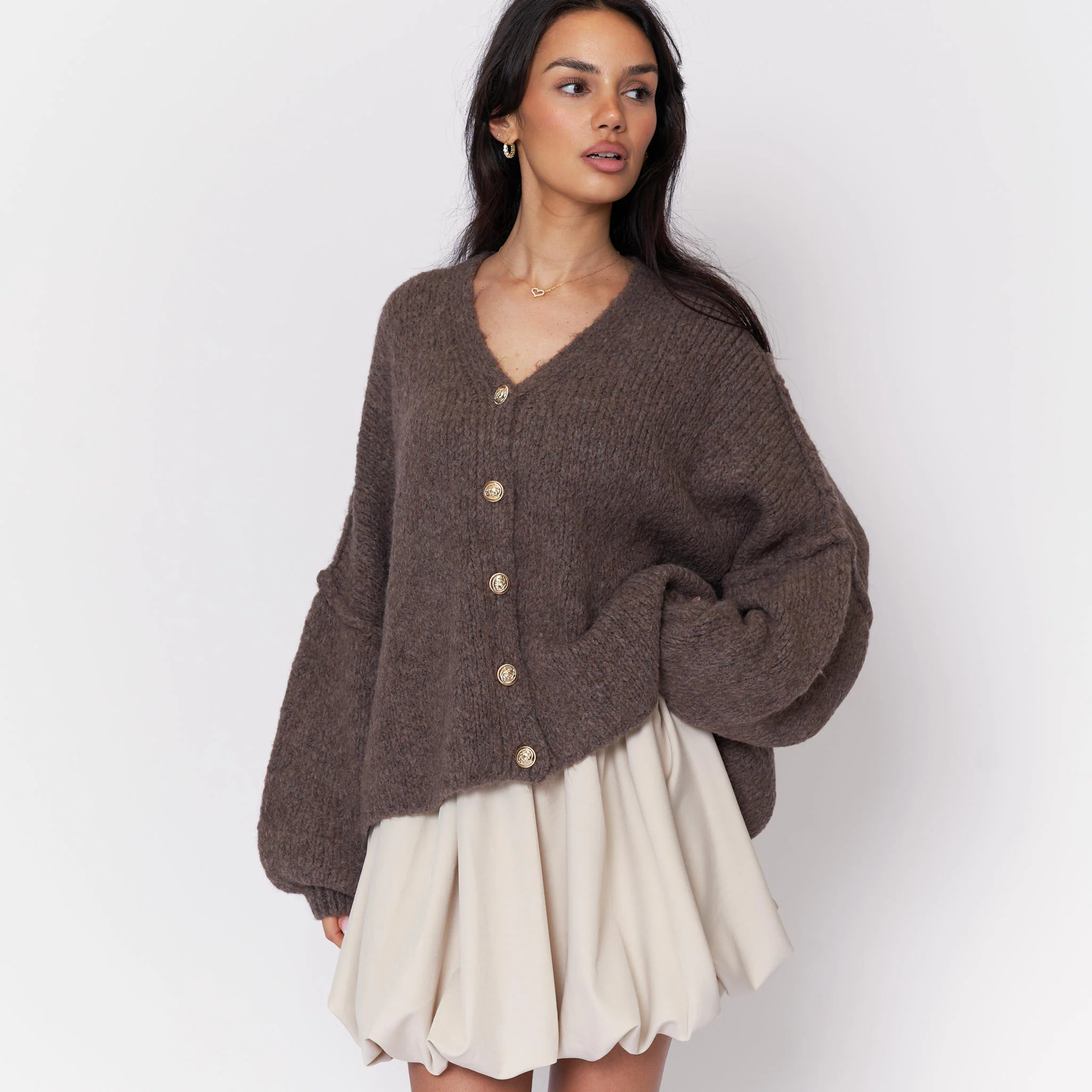 CozyGlam Oversize V-Cardigan - Image 6