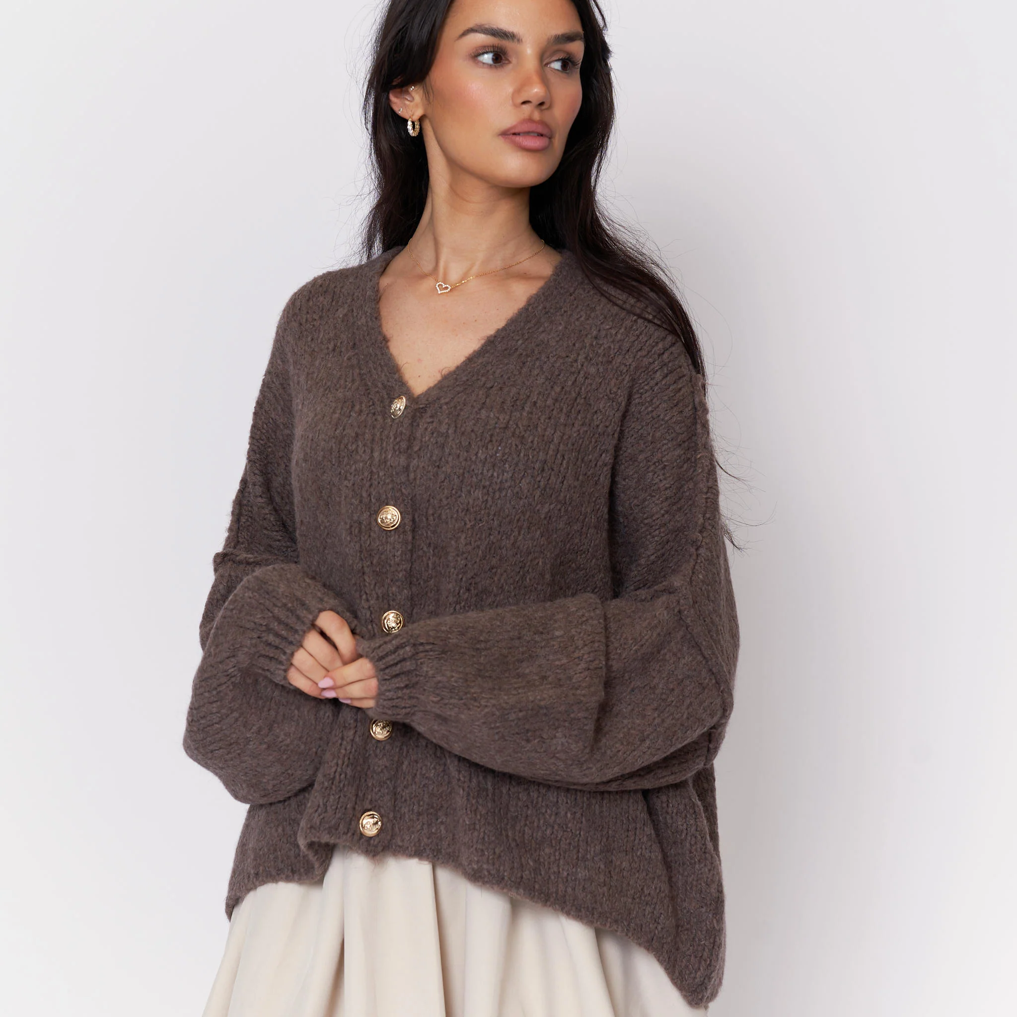 CozyGlam Oversize V-Cardigan - Image 8