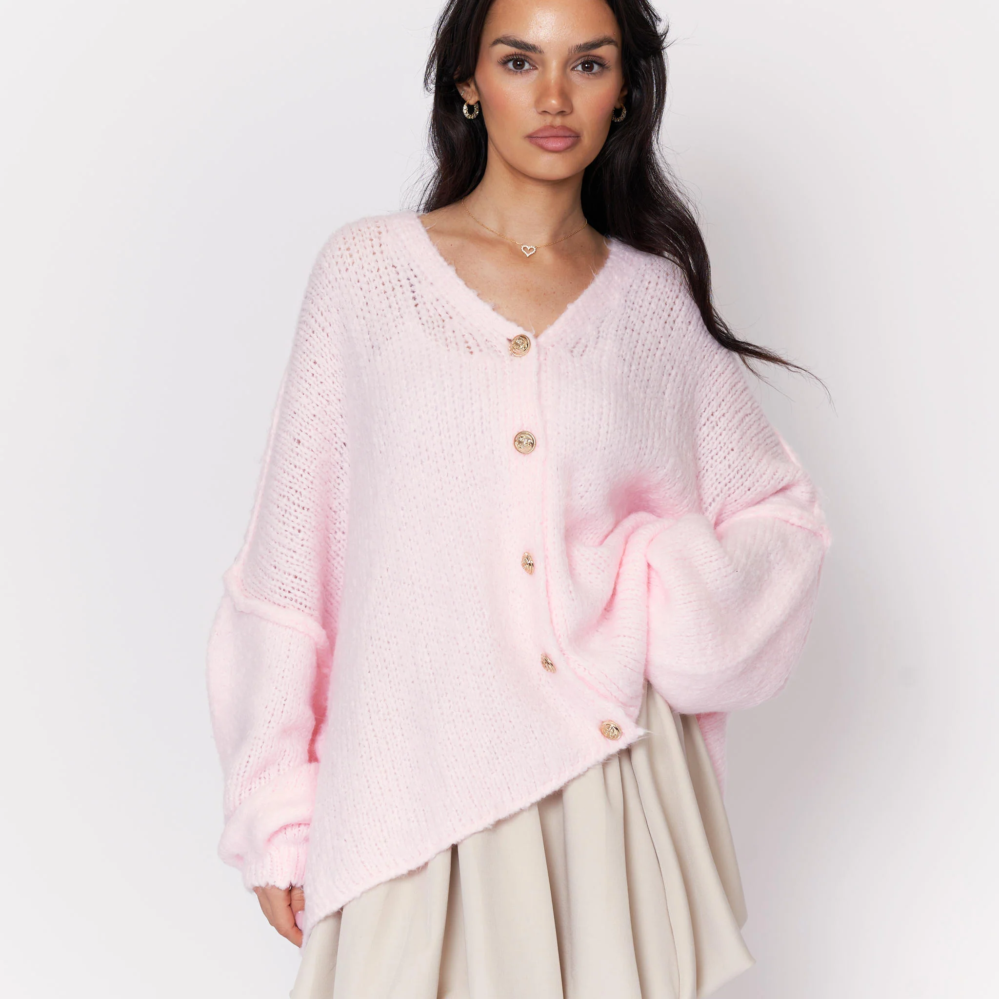 CozyGlam Oversize V-Cardigan - Image 9