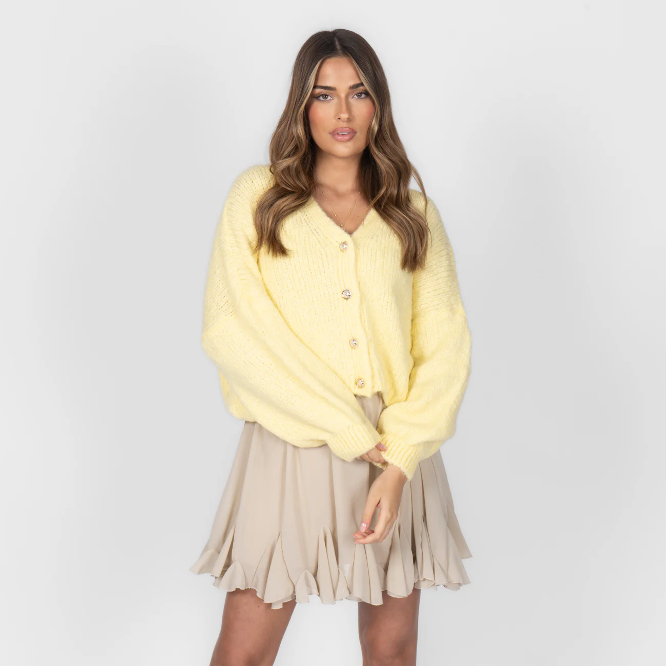 CozyGlam Oversize V-Cardigan Short - Image 21