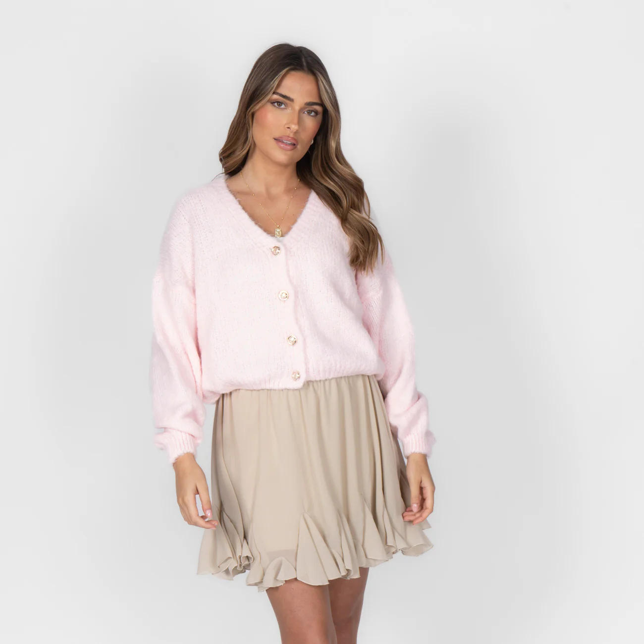 CozyGlam Oversize V-Cardigan Short - Image 28