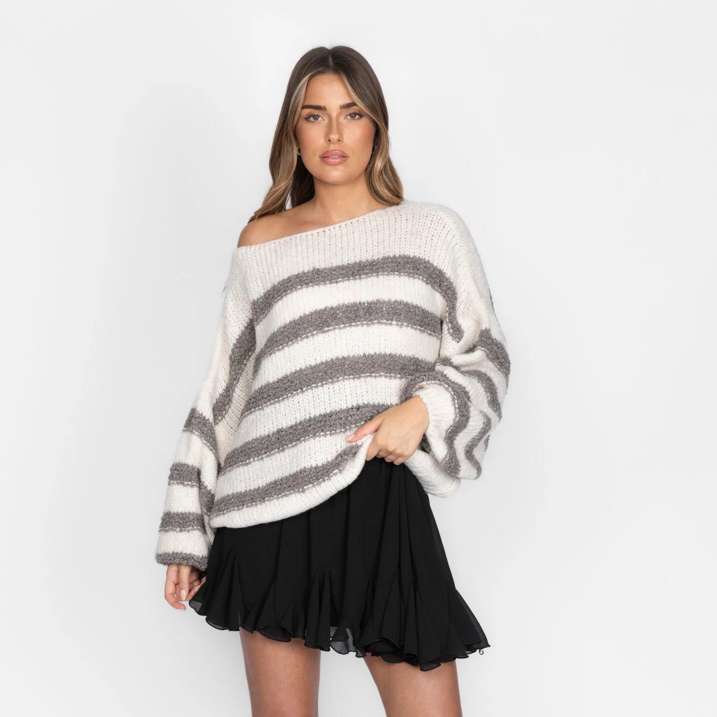 Fluffy Stripe Knit - Image 12