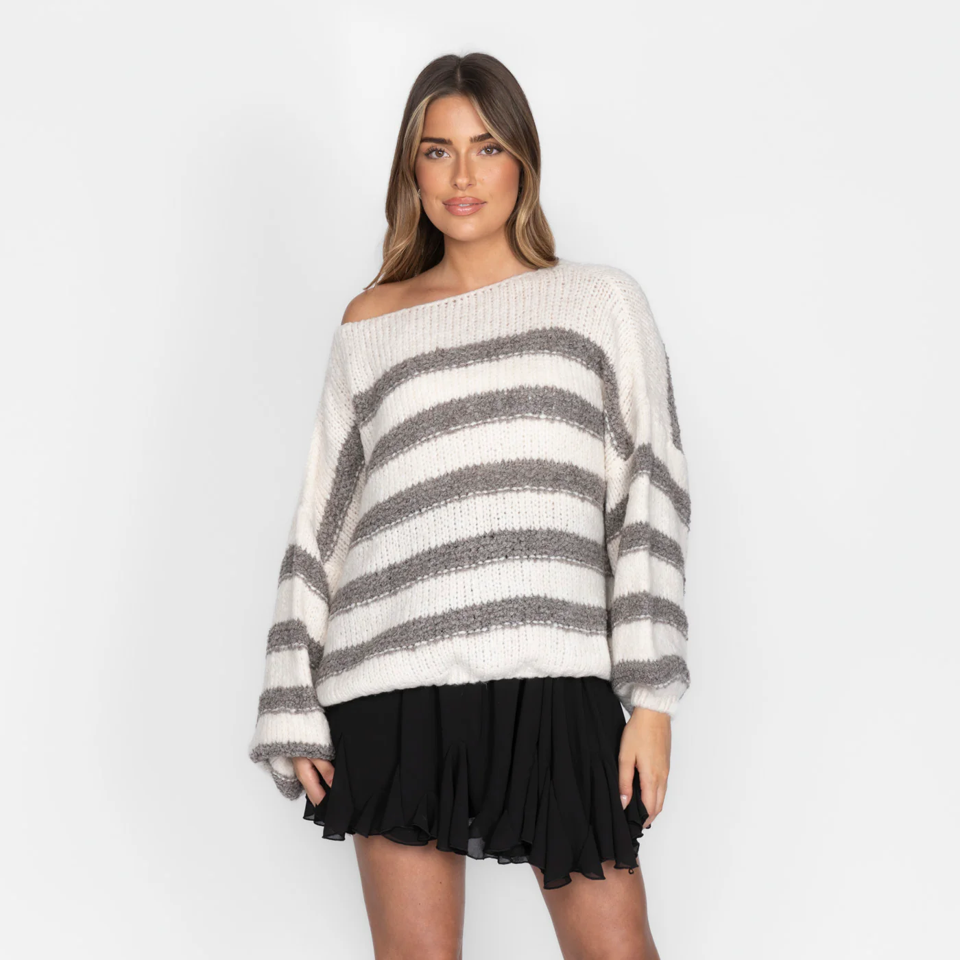 Fluffy Stripe Knit - Image 13
