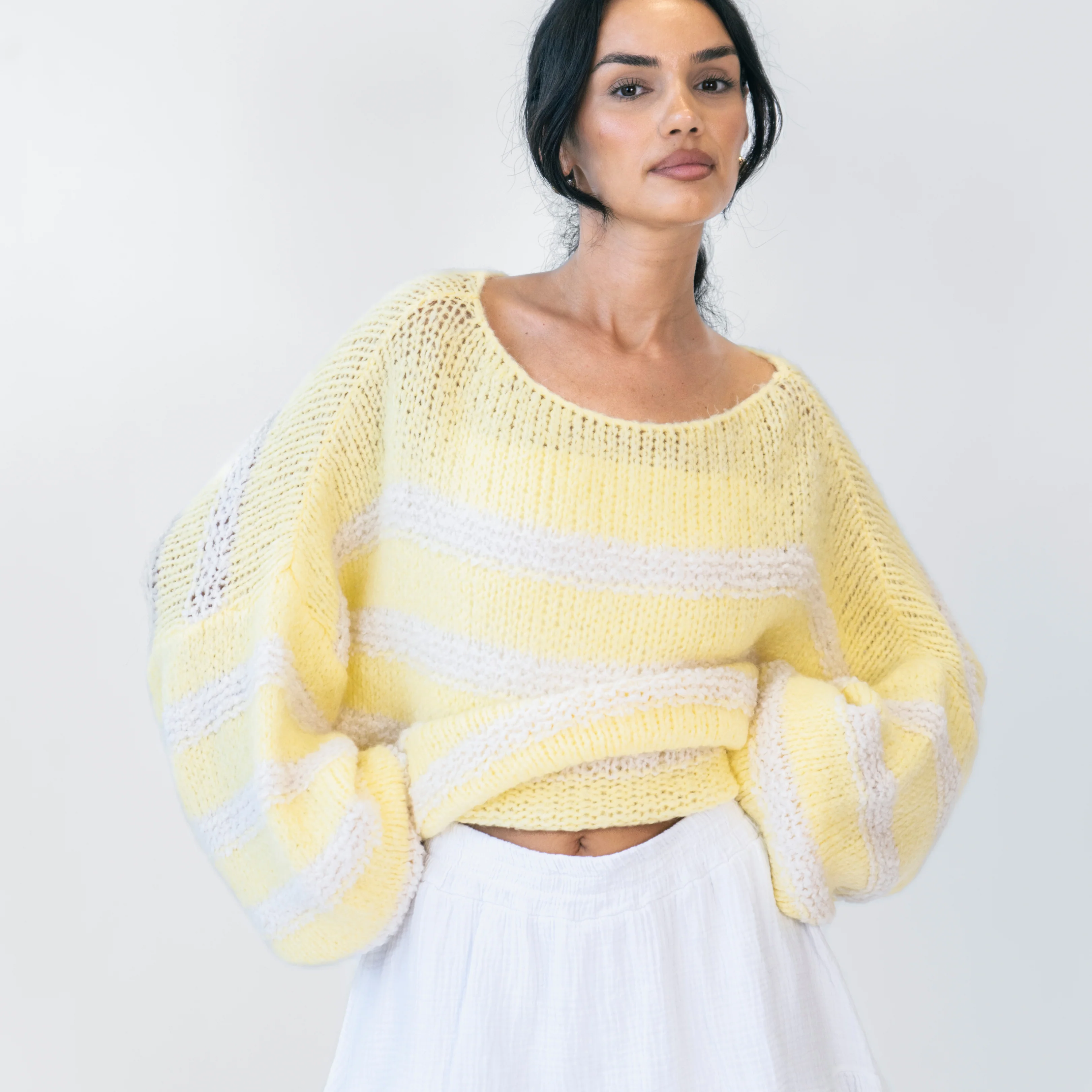 Fluffy Stripe Knit - Image 14
