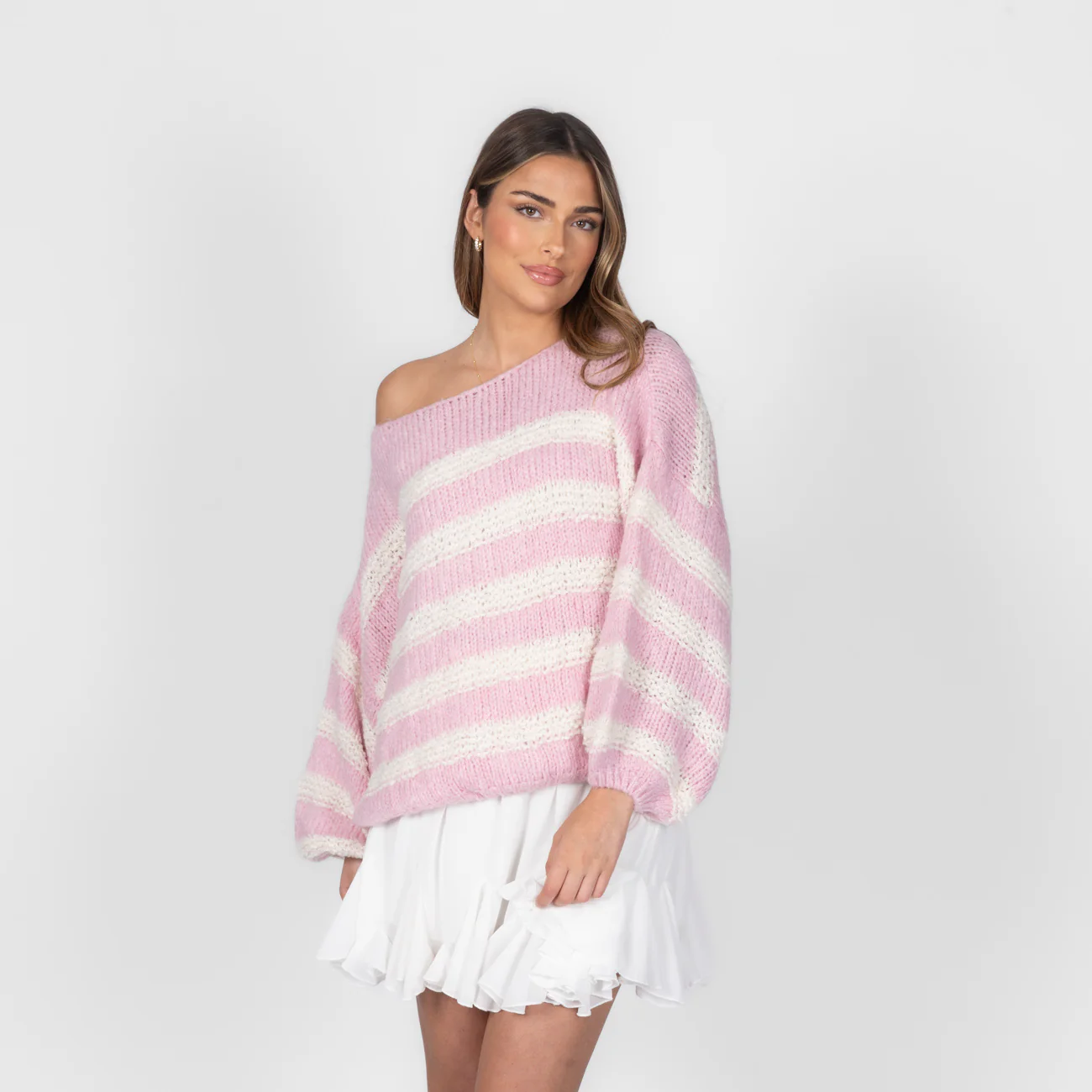 Fluffy Stripe Knit - Image 4