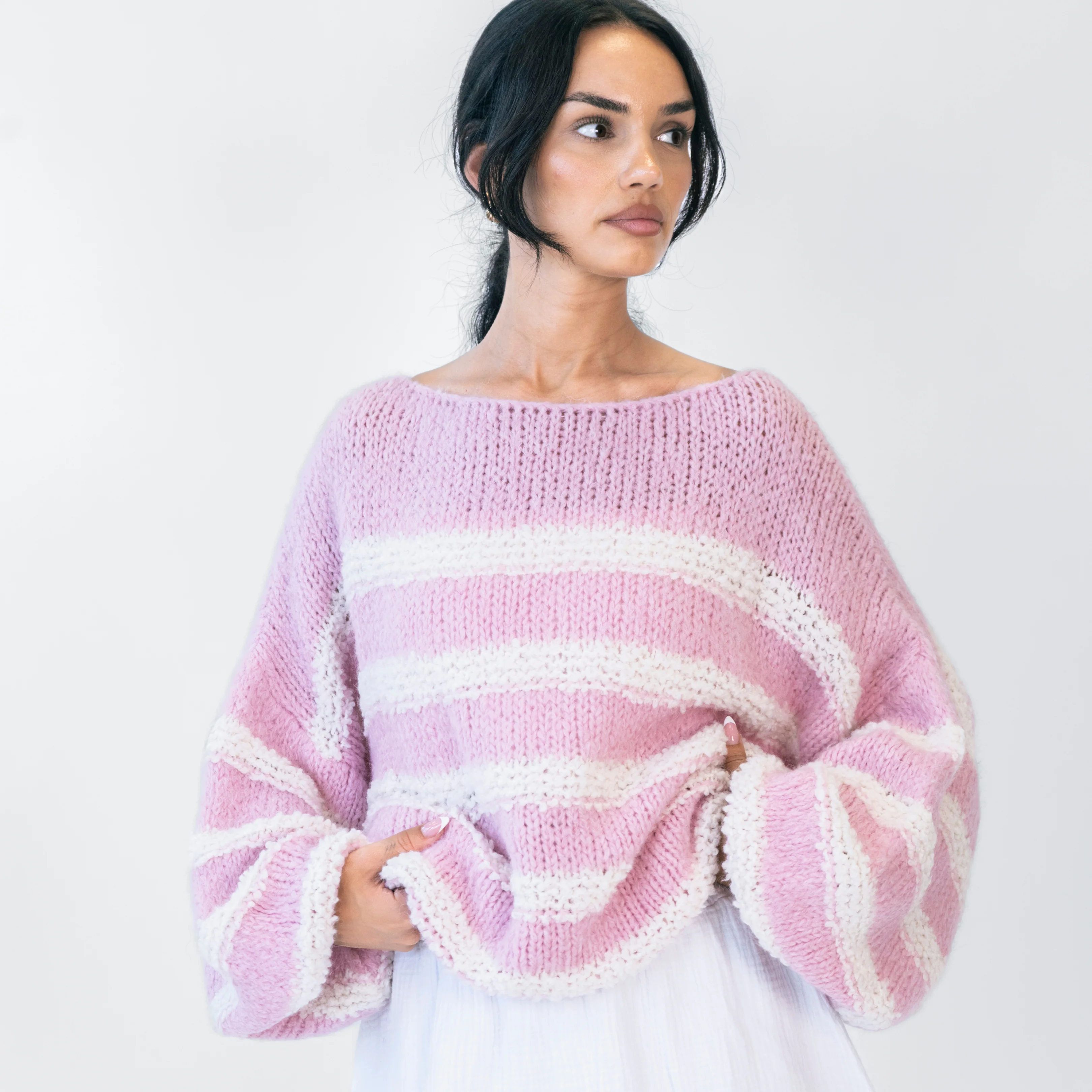 Fluffy Stripe Knit - Image 7