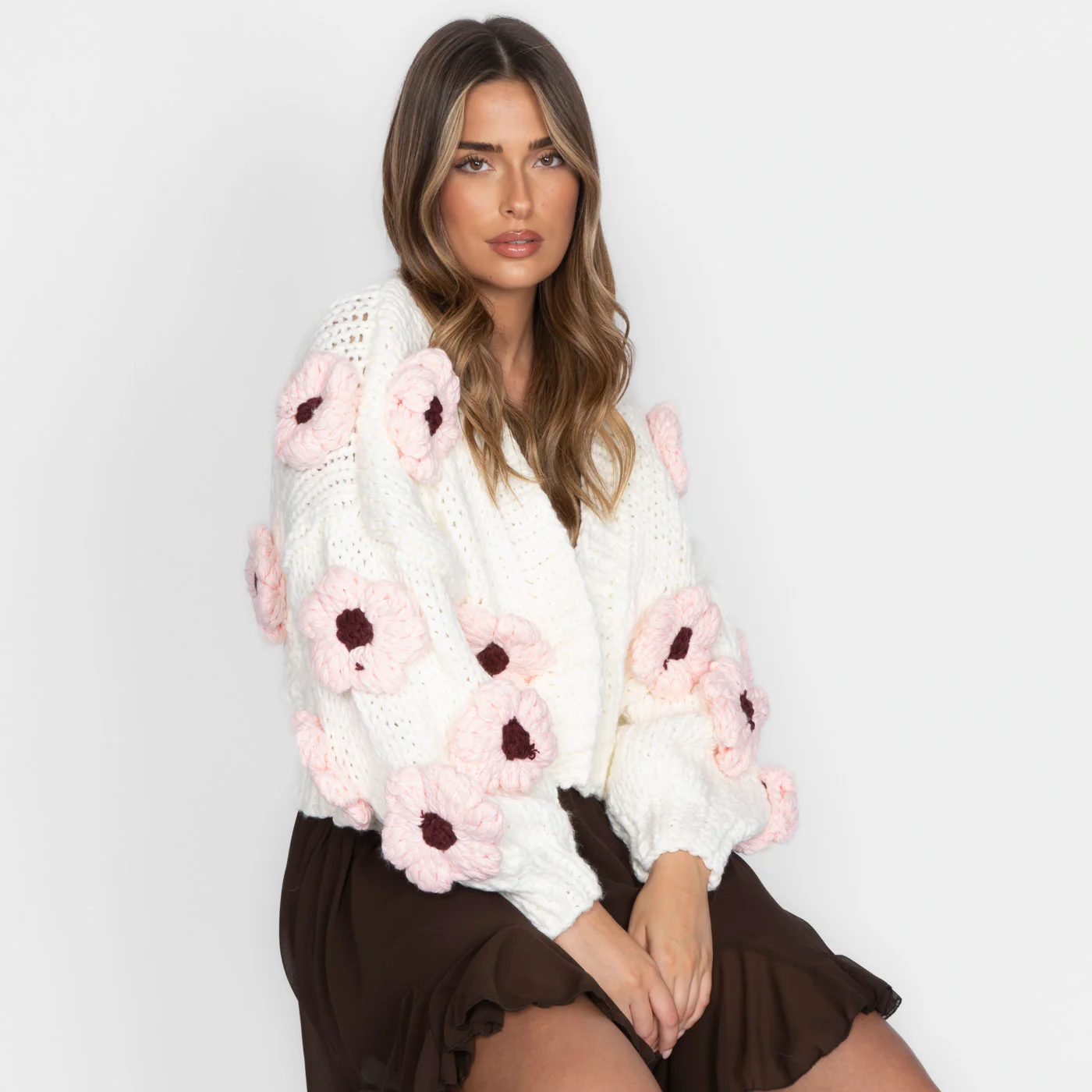 Handmade Flower Cardigan - Image 10