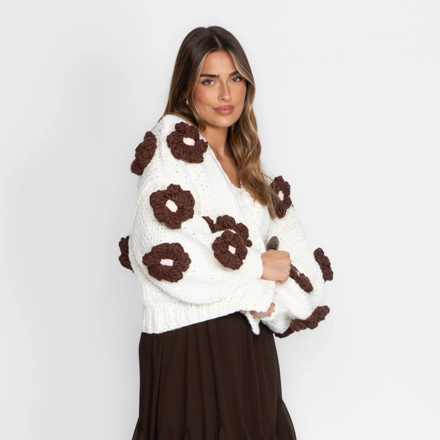 Handmade Flower Cardigan - Image 4