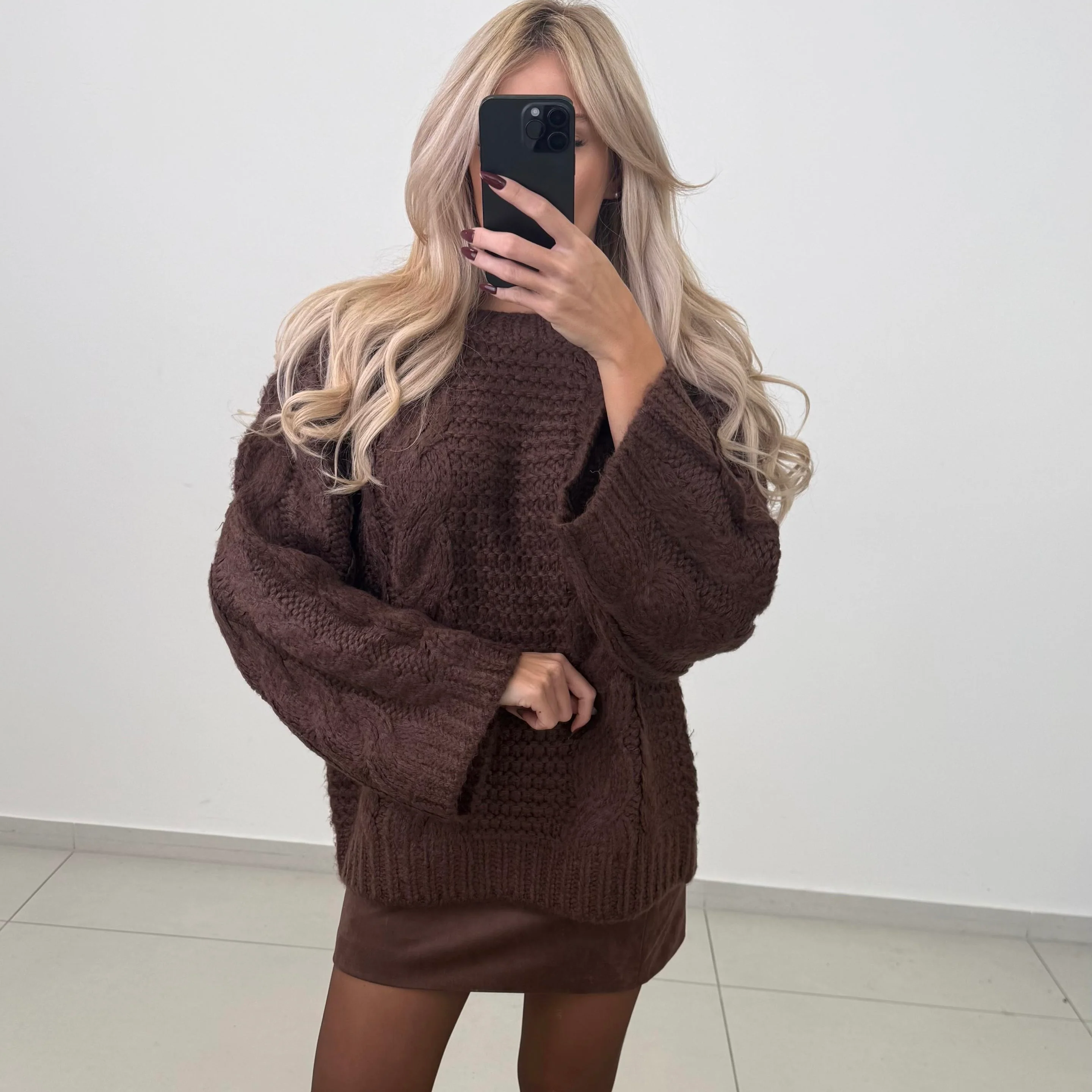 Handmade Zopfmuster Pullover - Image 3